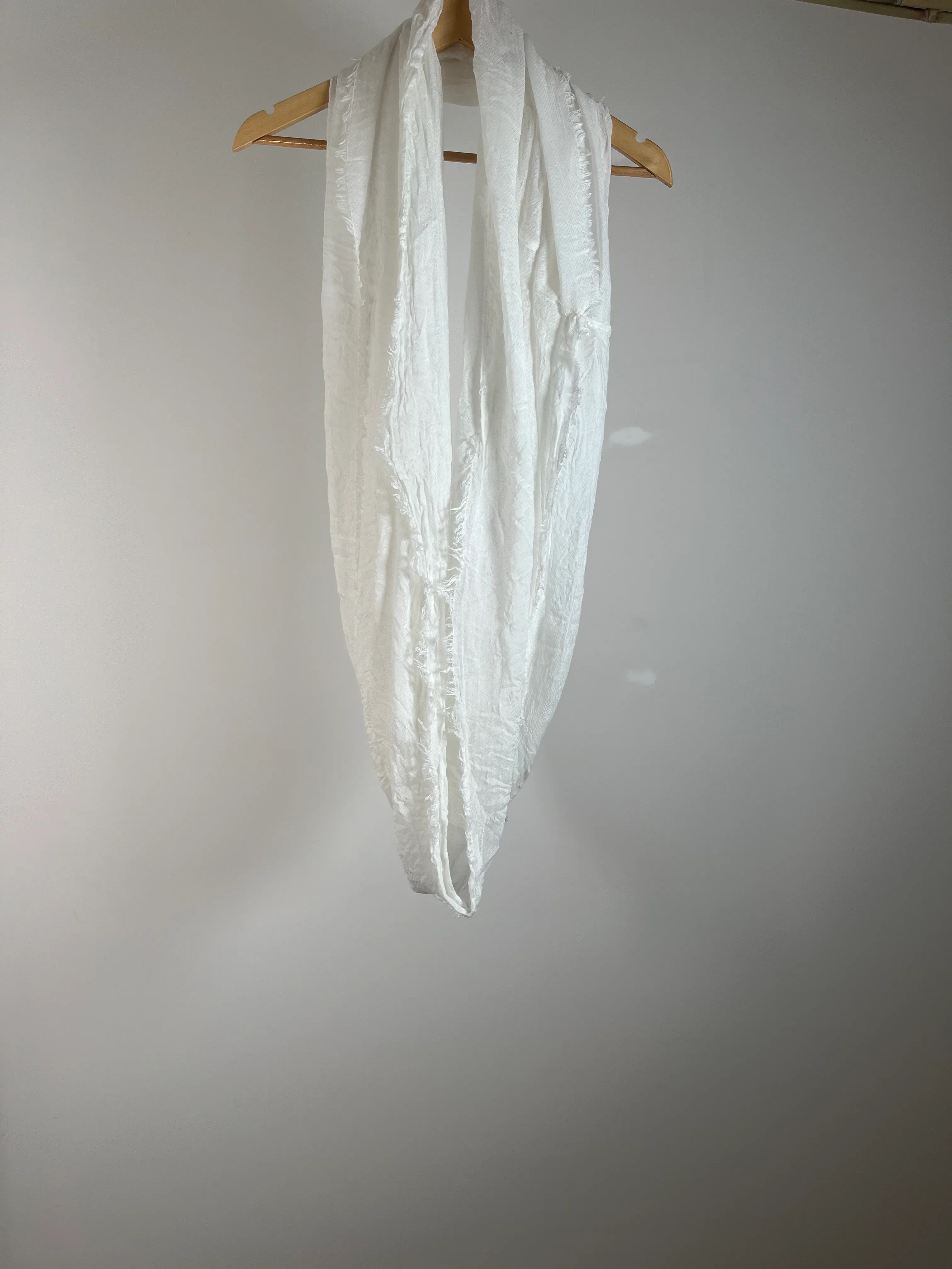 White Infinity Scarf