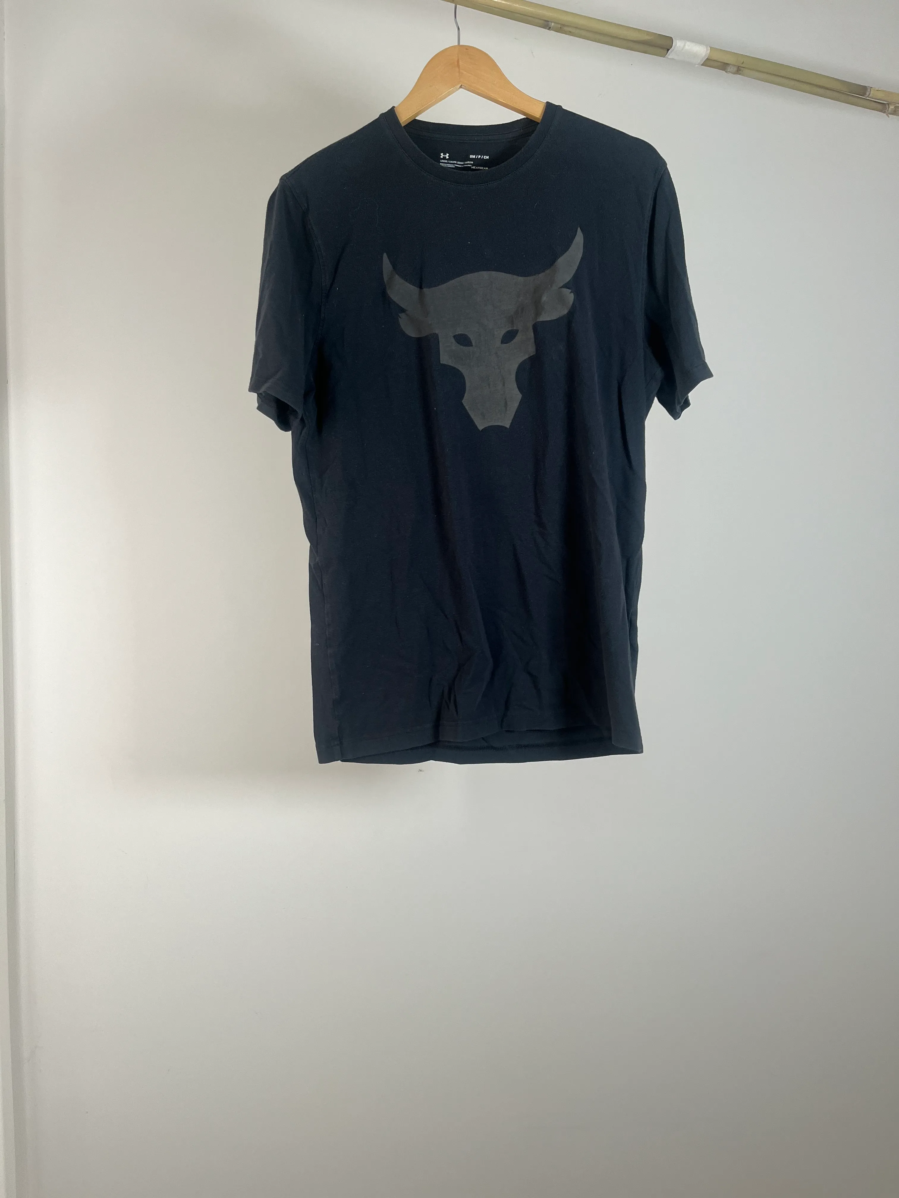 Mens Black Bull Tee - M