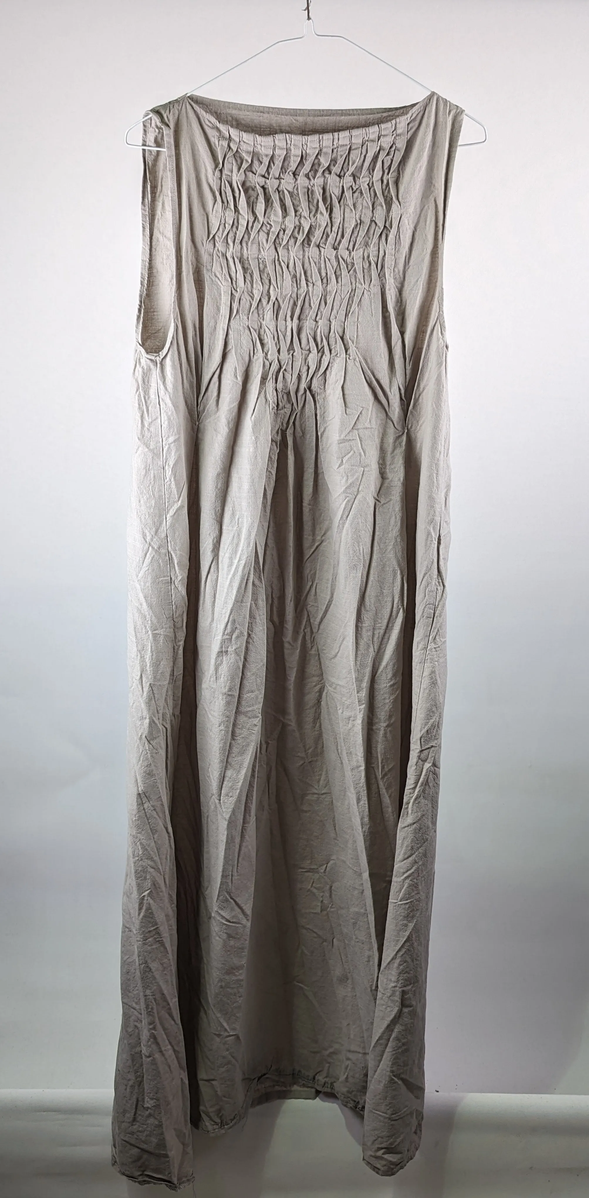 Sleeveless Villager Dress With Ruffle