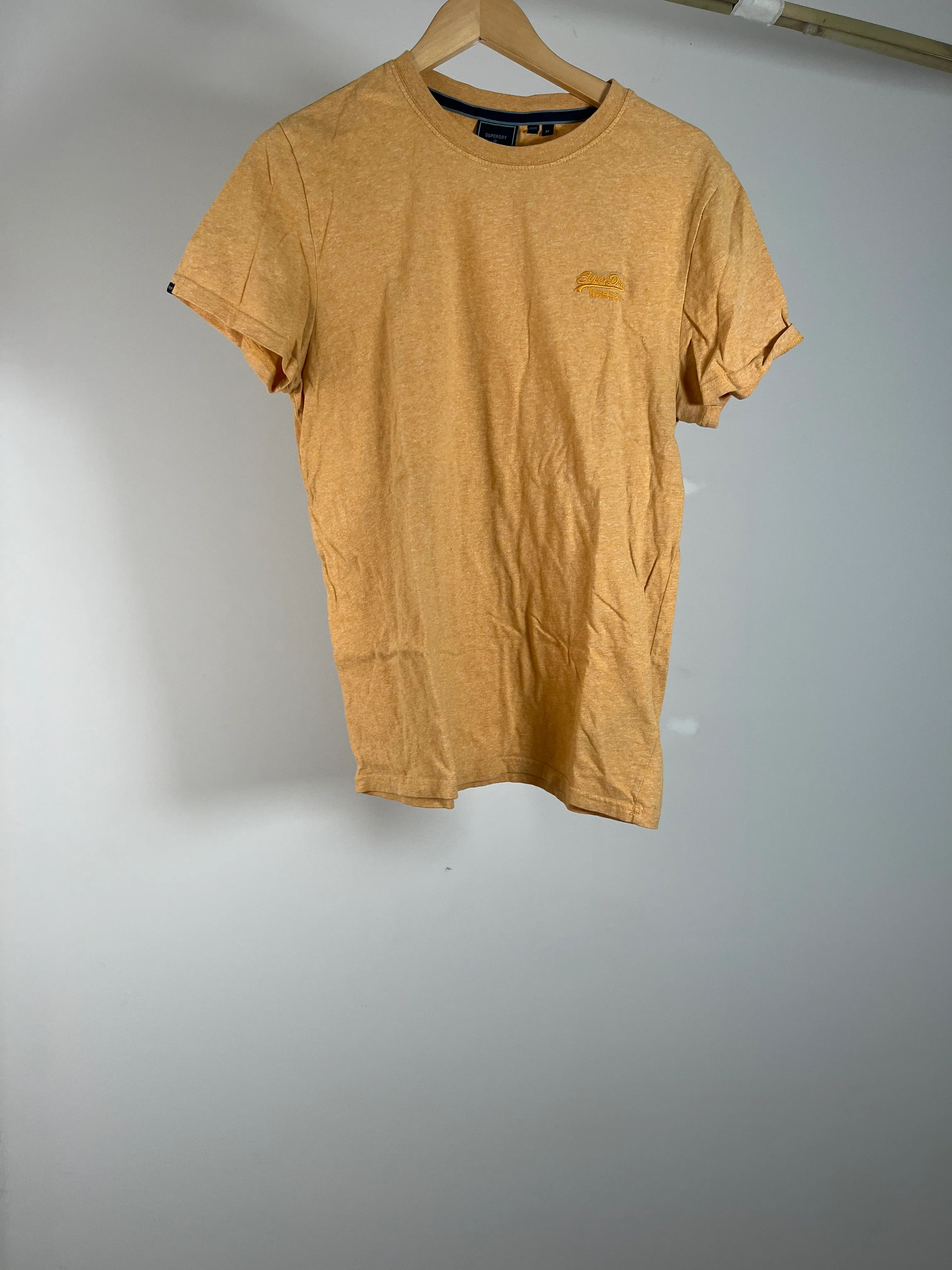 Mens Basic Light Yellow Tee - M