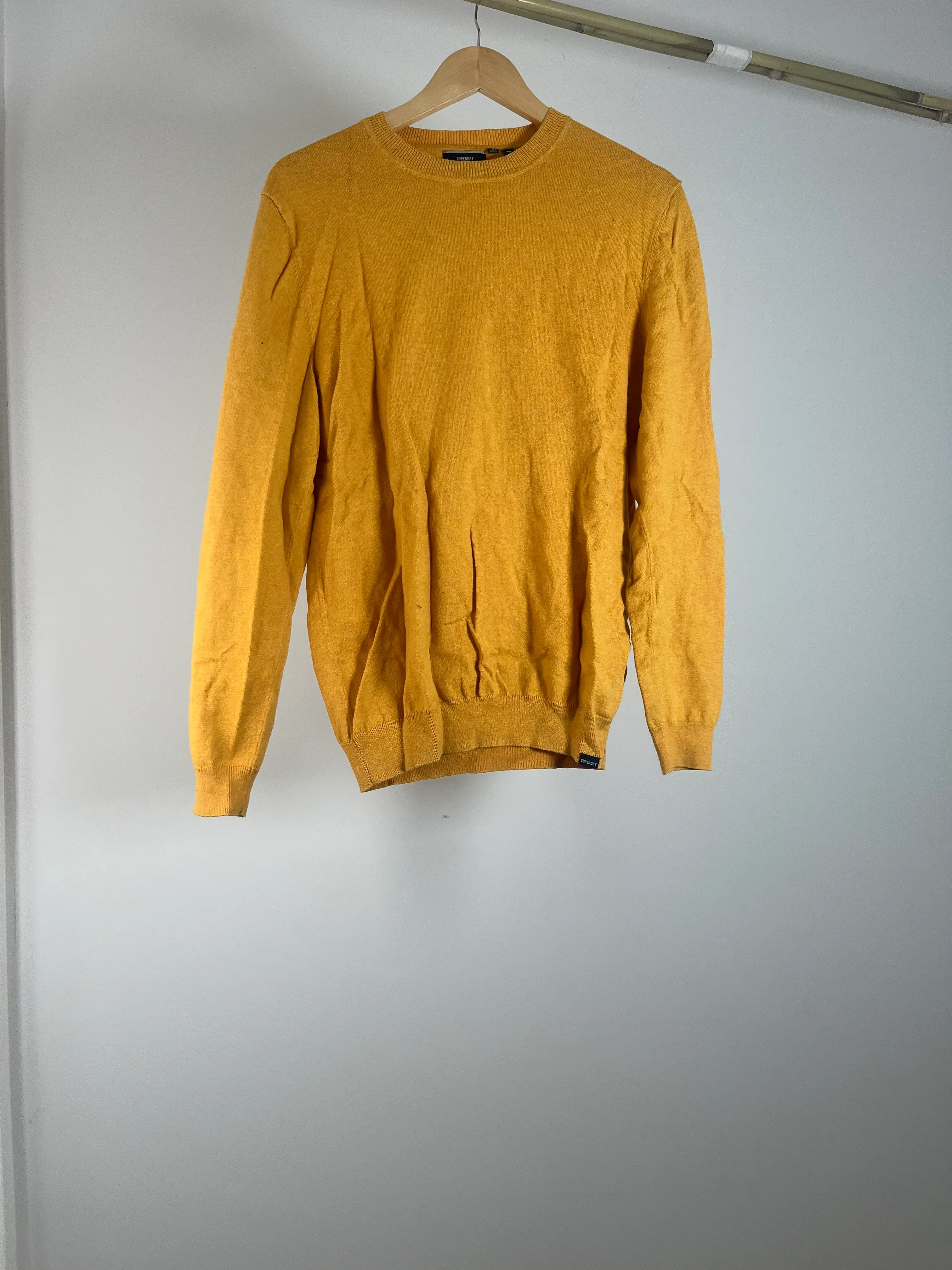 Mens Yellow Relaxed Fit Pullover - M