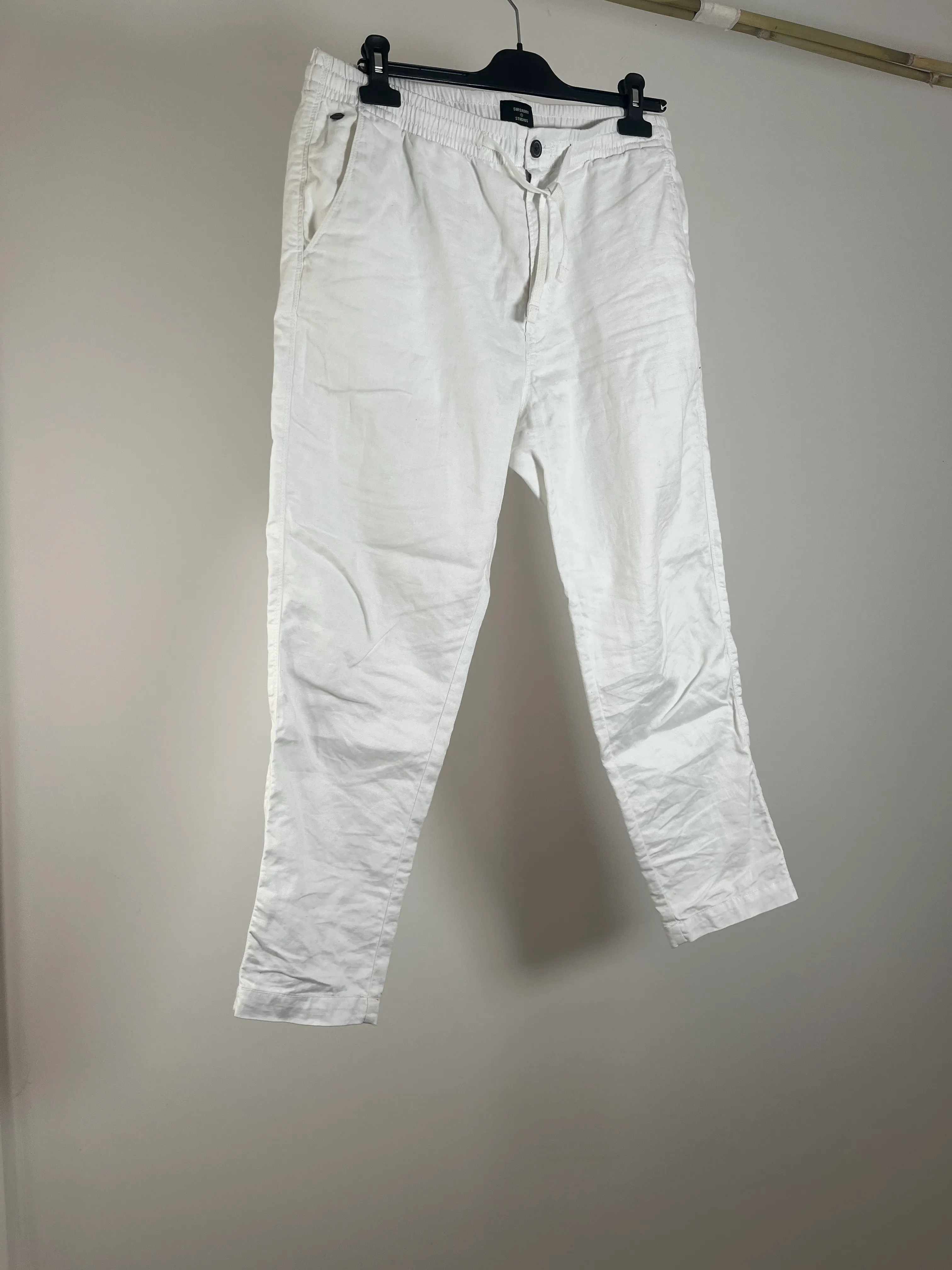 Mens White Trousers - M