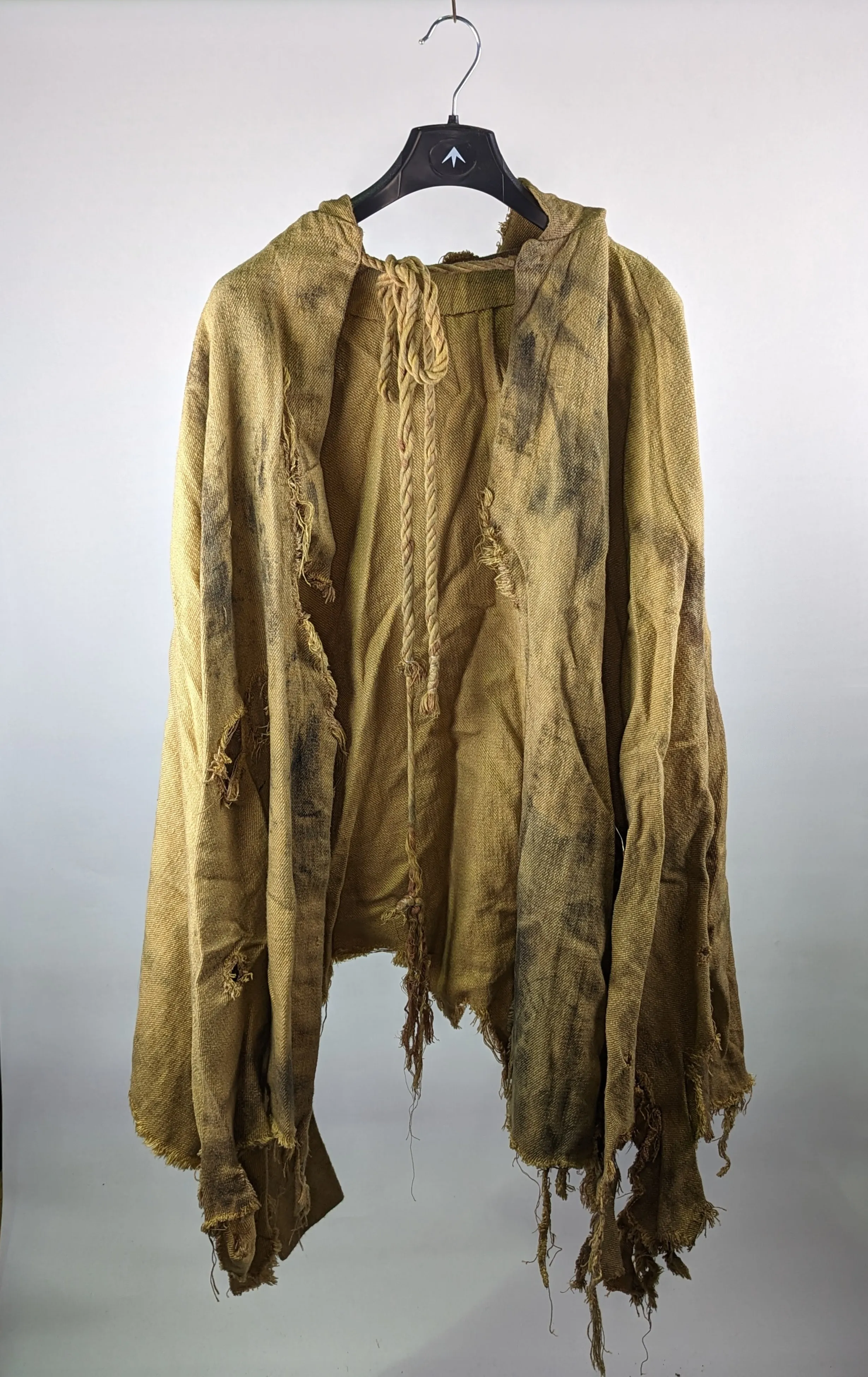 Mustard Rag Hooded Cloak