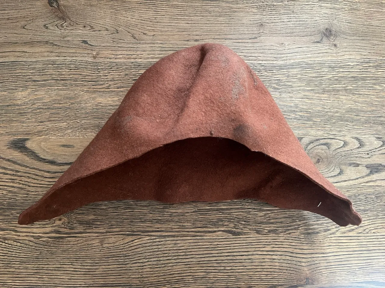 Light Brown Felt Peasant Caps