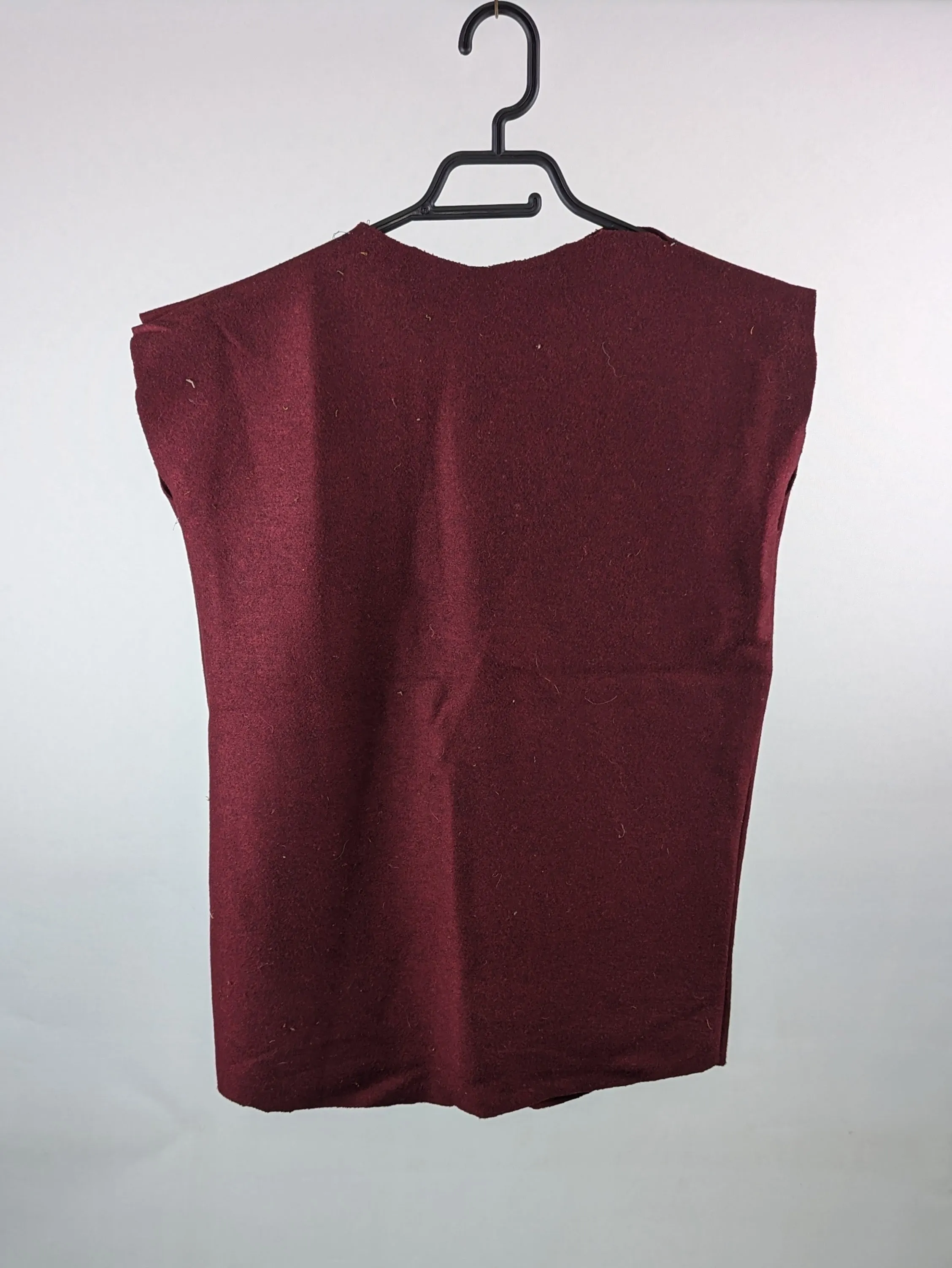 Kids Wine Red Wool Tunic 