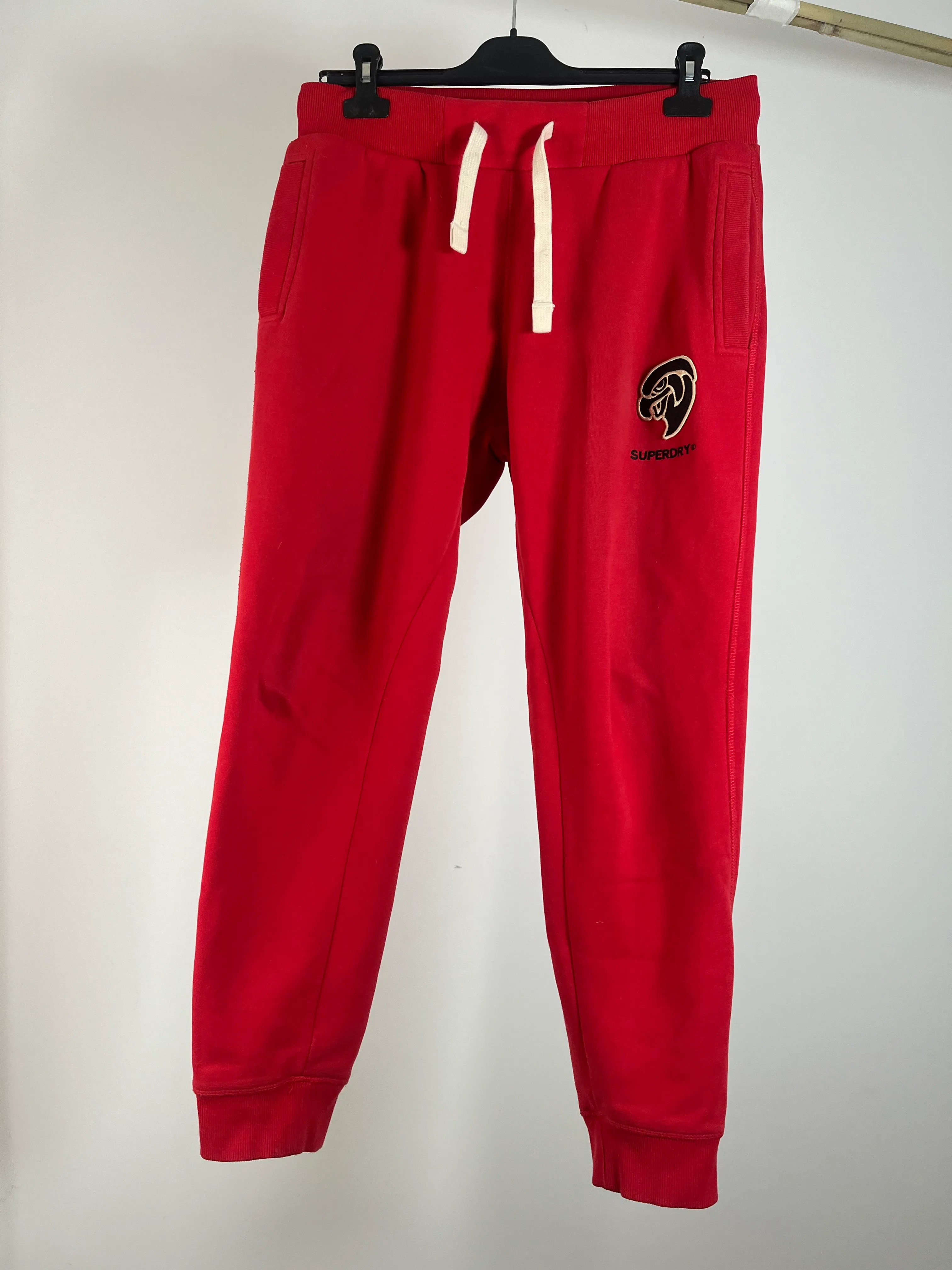 Mens Red Superdry Sweatpants - M