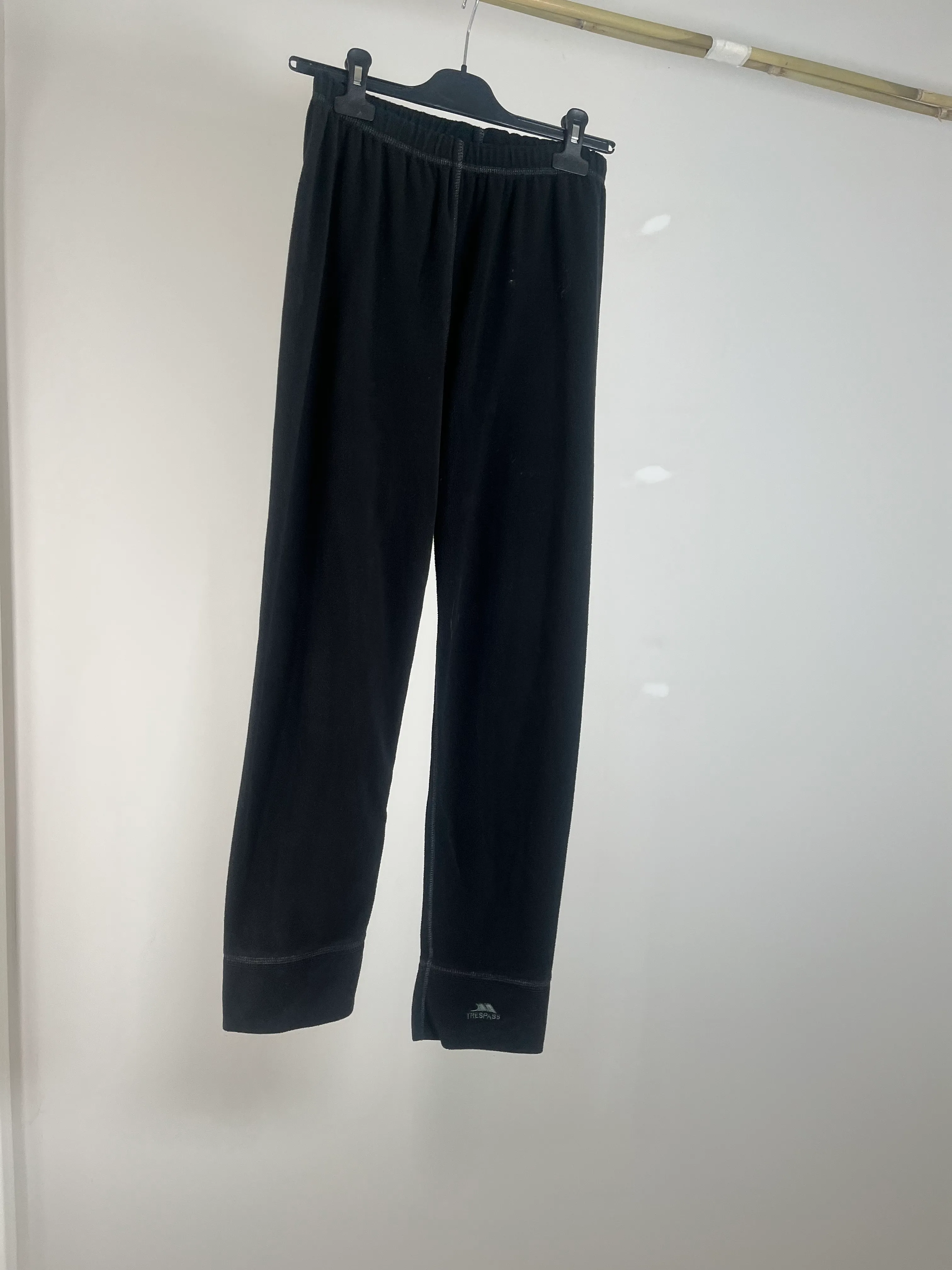 Mens Black Long Underwear Bottoms - M/L