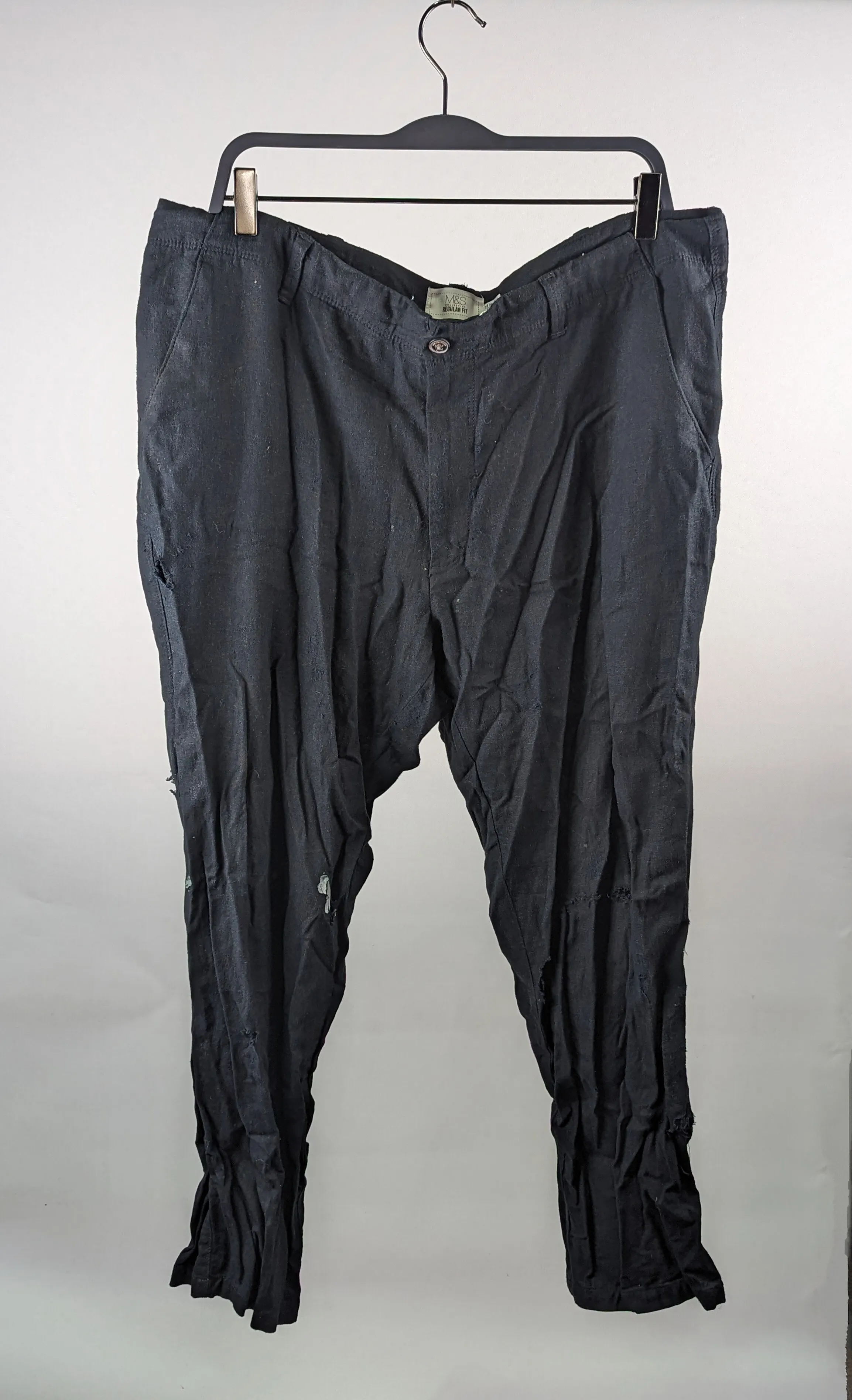 Black Medieval Peasant Trousers 