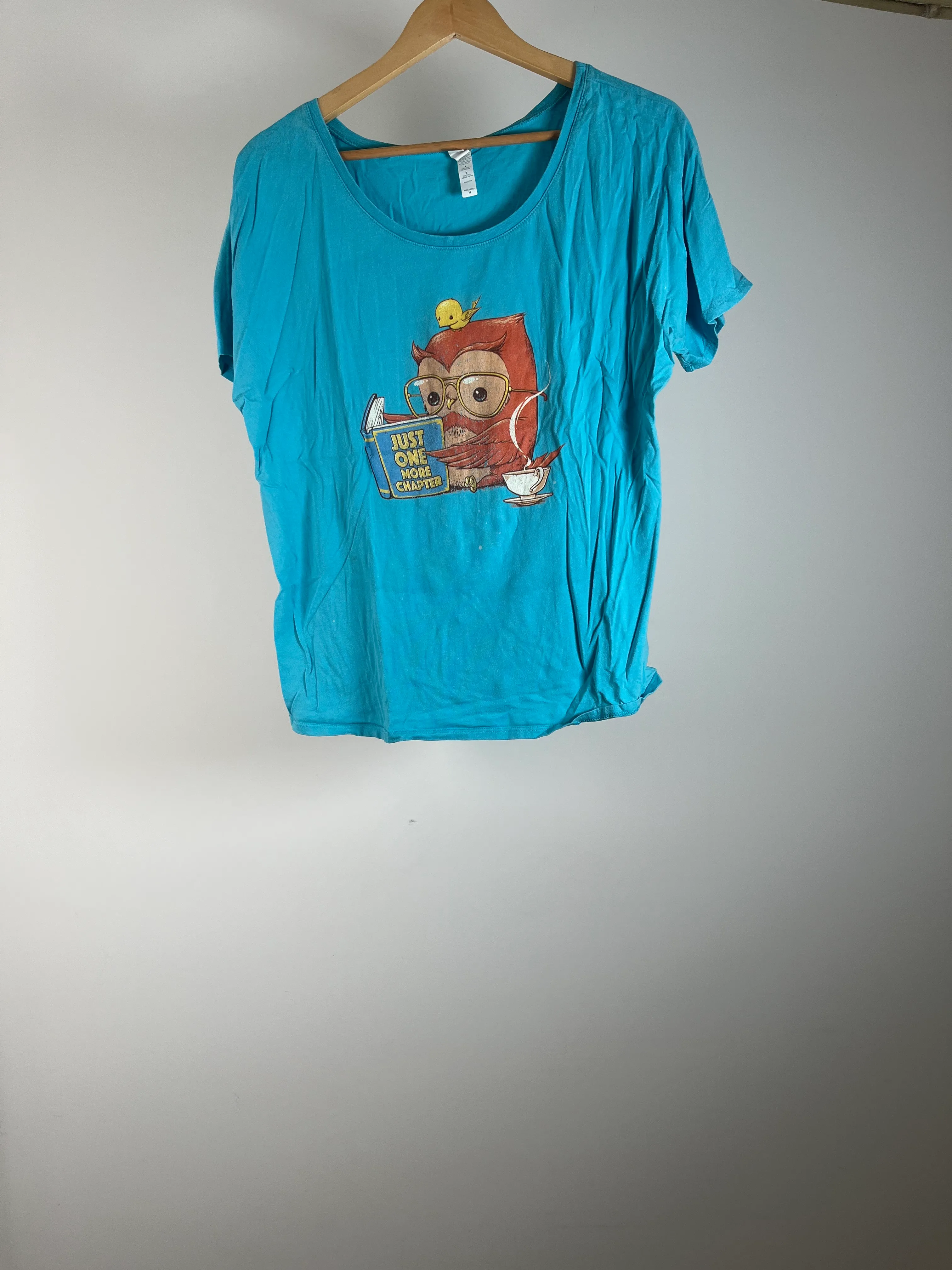 Book Owl Tee - M