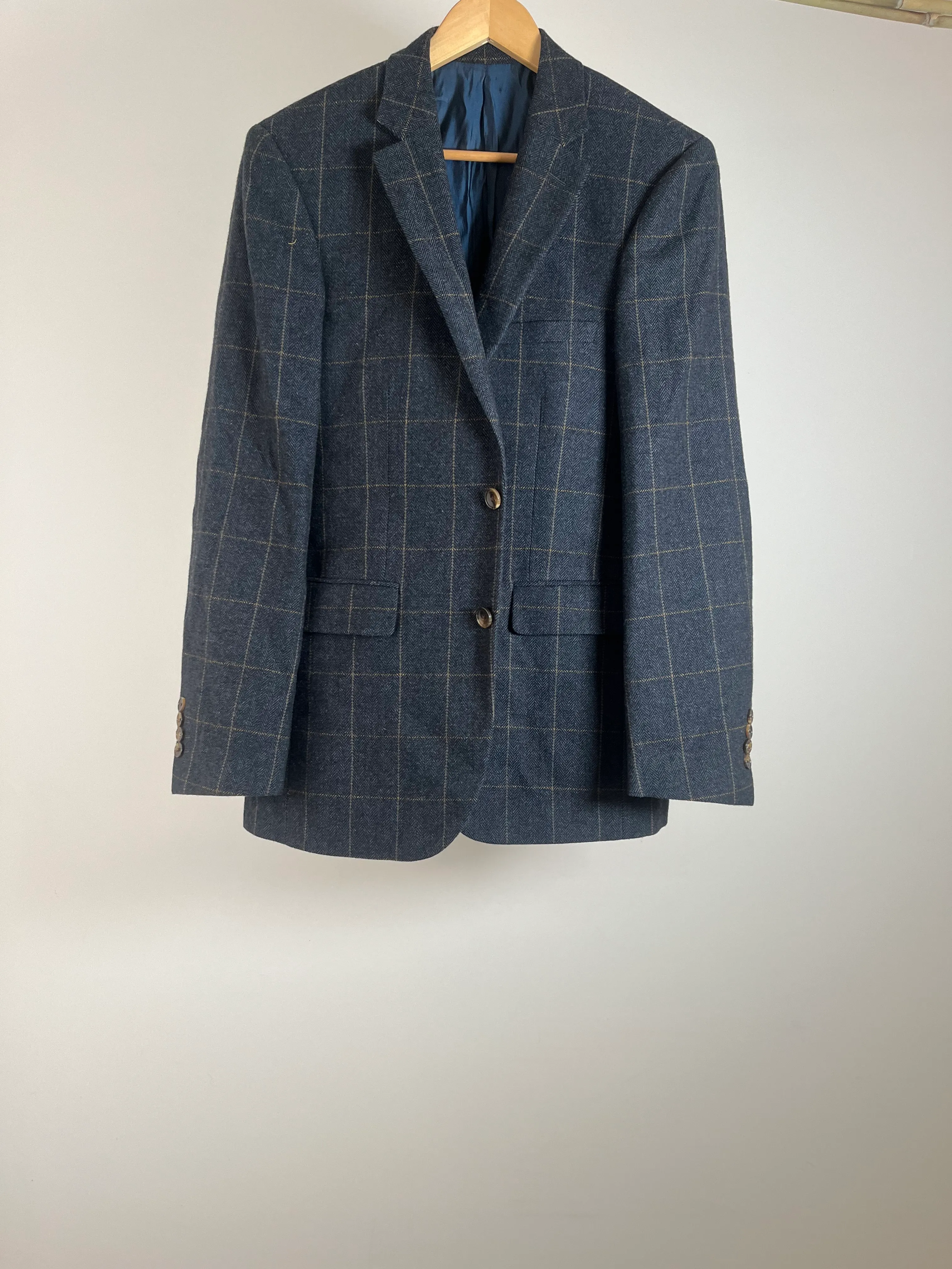 Mens Dark Tweed Suit Jacket - 100