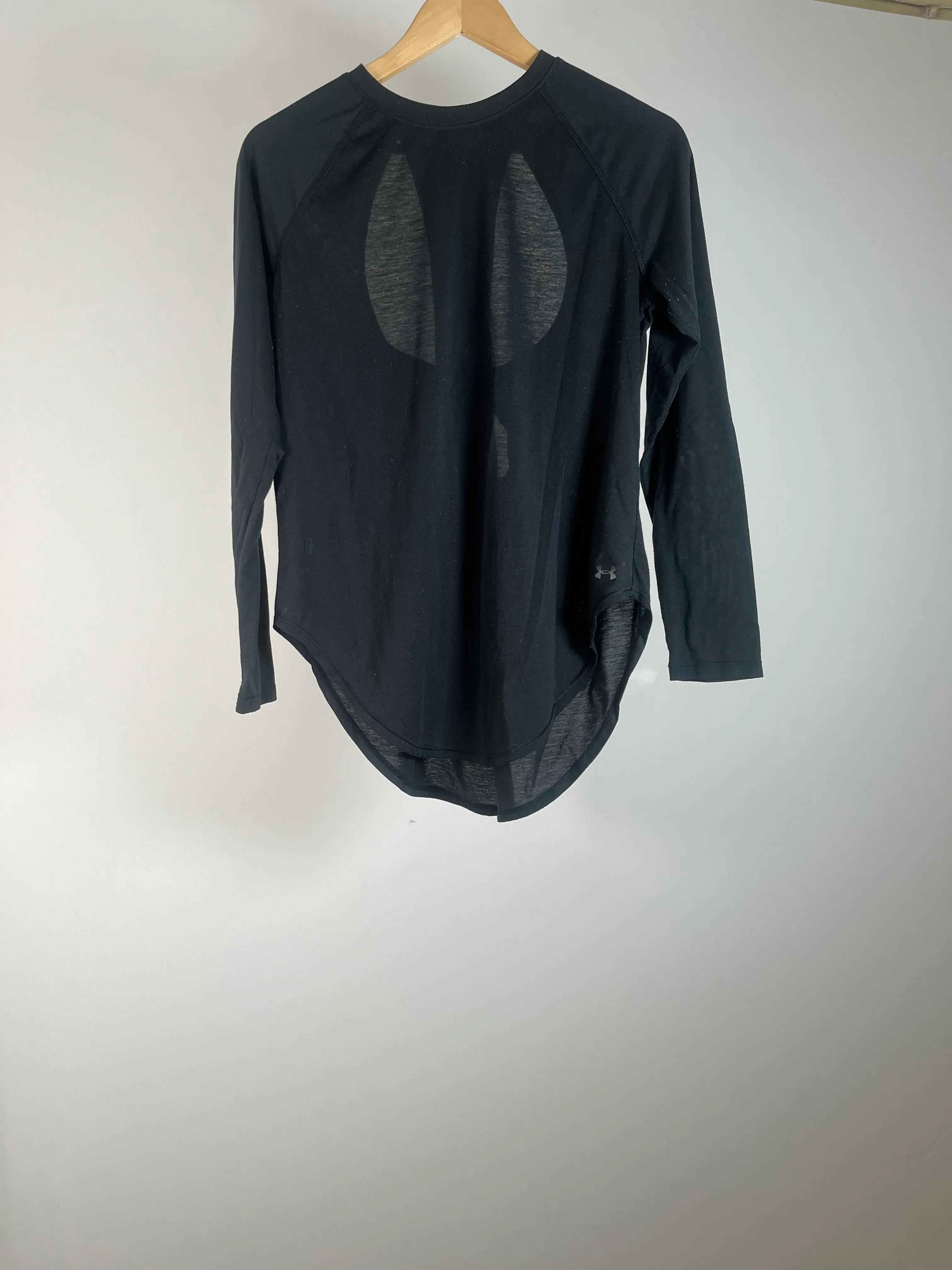 Black Sheer UnderArmor Long Sleeve Shirt - M