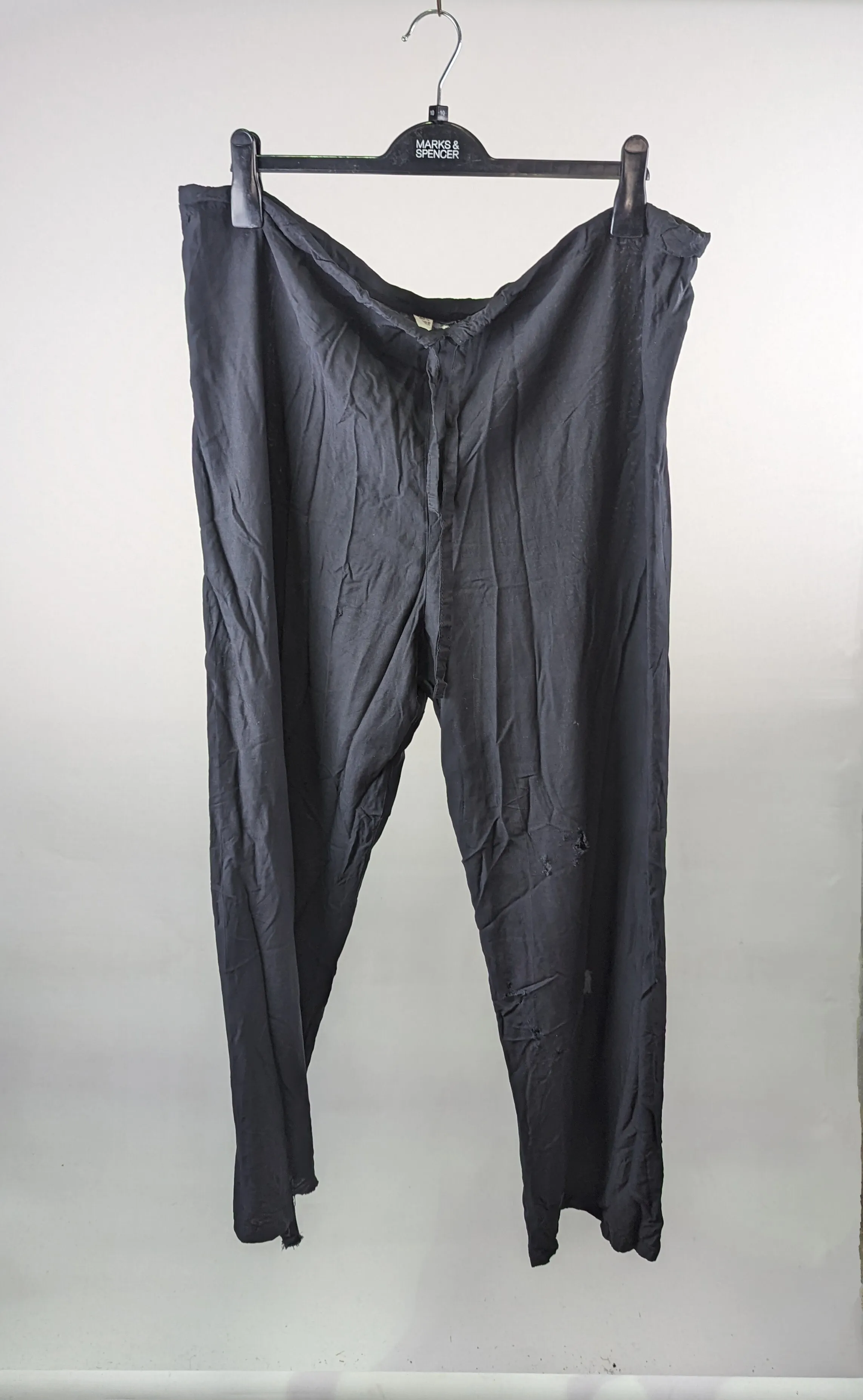 Lightweight Black Peasant Trousers 