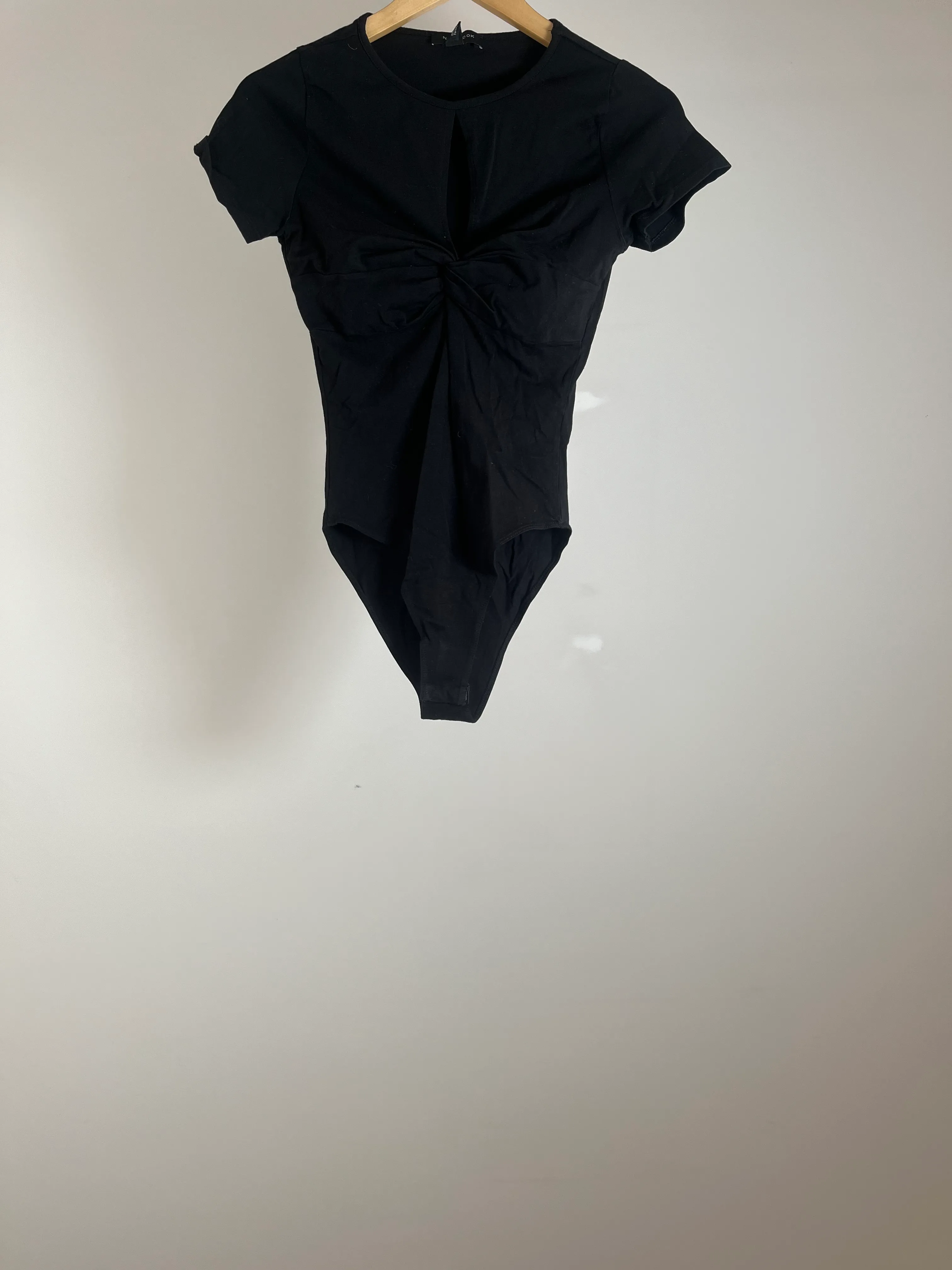 Black Peekaboo Body Suit - 10