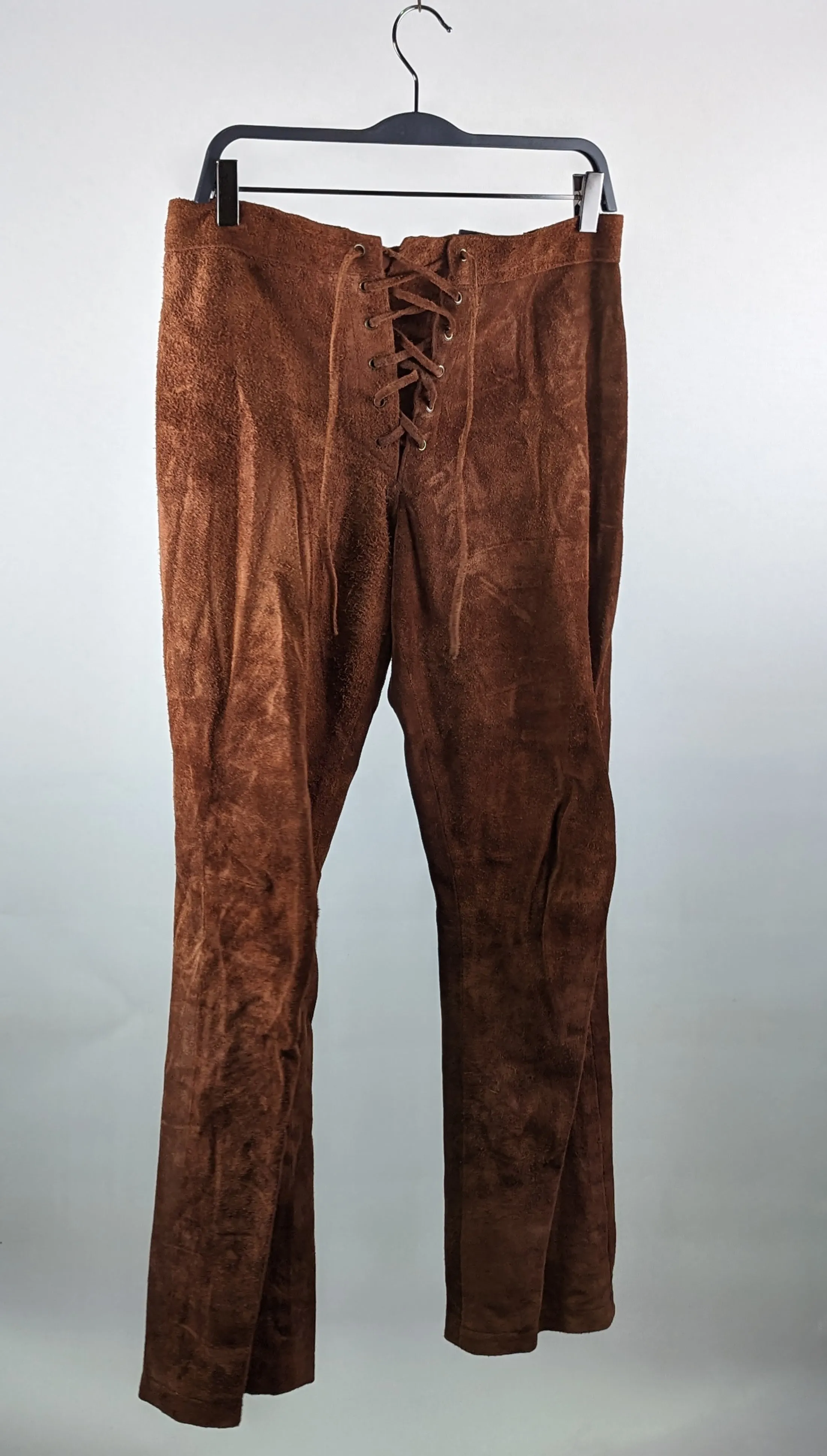 Burnt Orange Suede Trousers 