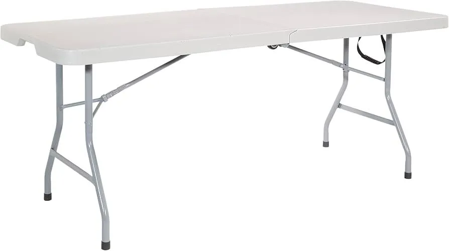 6 Foot Folding Rectangle Table - Light Grey