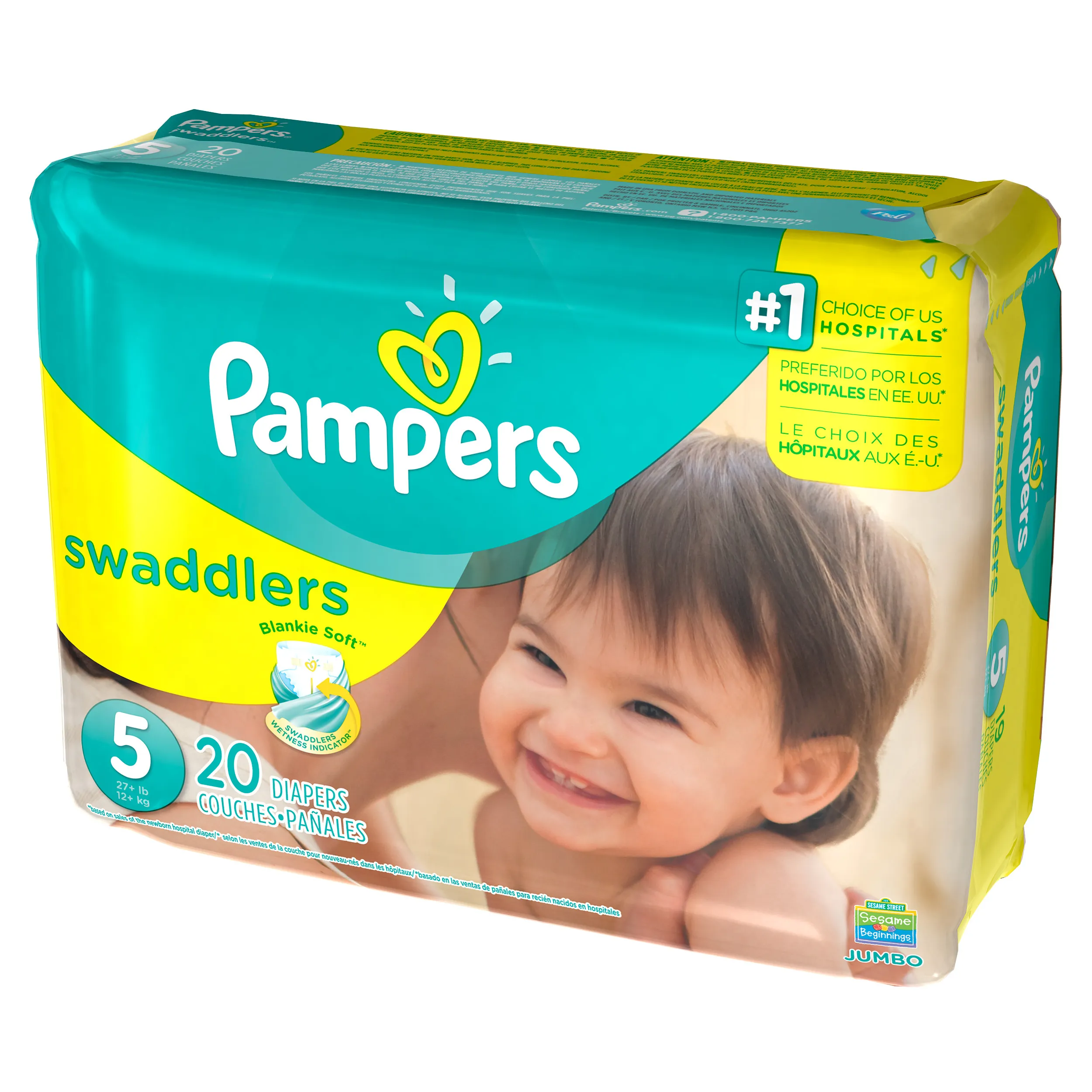 Pampers Swaddlers Diapers Size 5