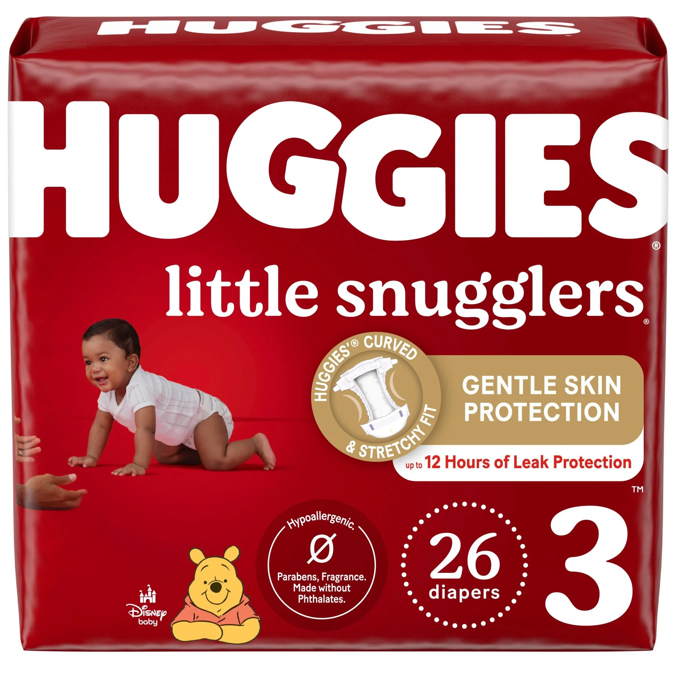 Huggies Little Snugglers Baby Diapers, Size 3