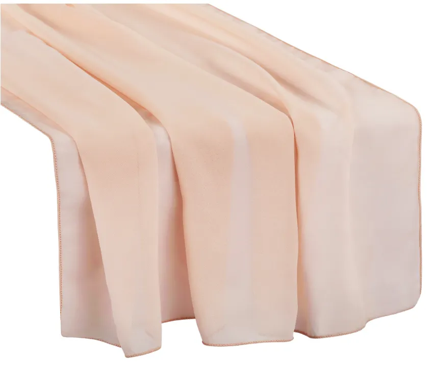 Table Runner Chiffon 10 ft x 27" (select a color)