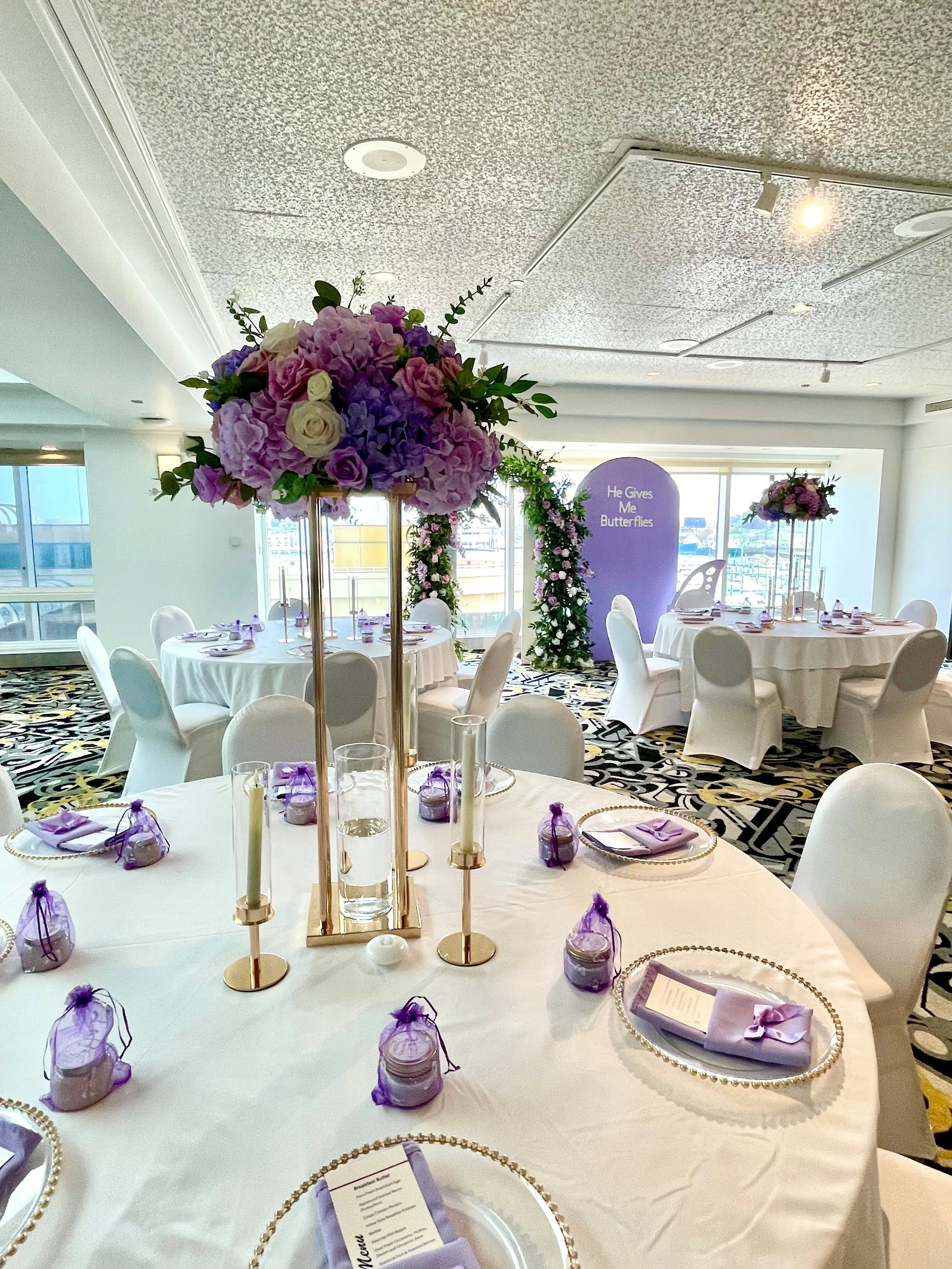 Purple Flower Ball - Large