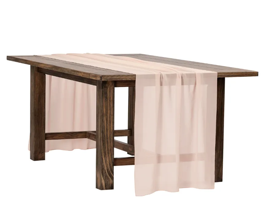 Table Runner Chiffon 10 ft x 27" (select a color)