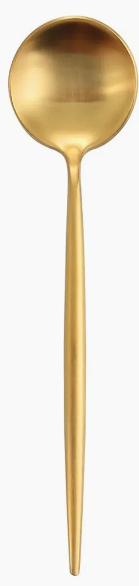 Modern Gold Dessert Spoon