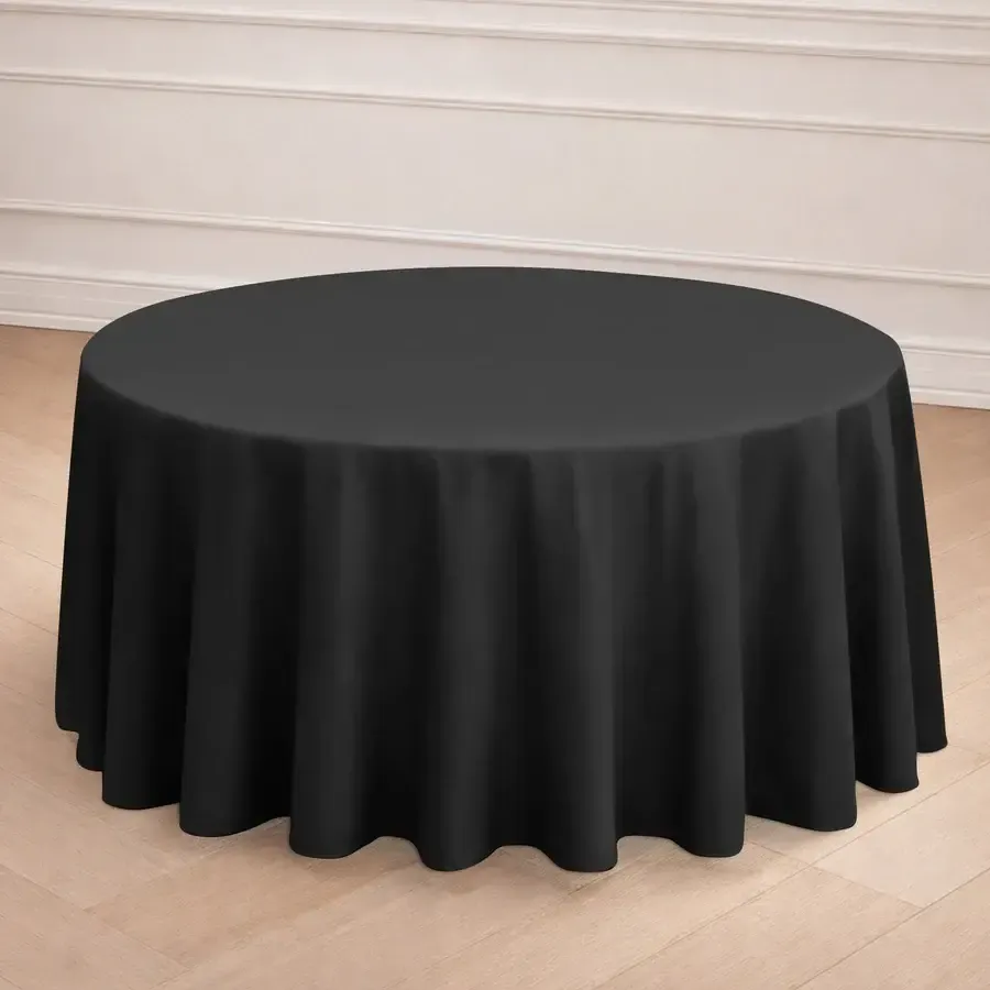 Linen - 120" Round - Black