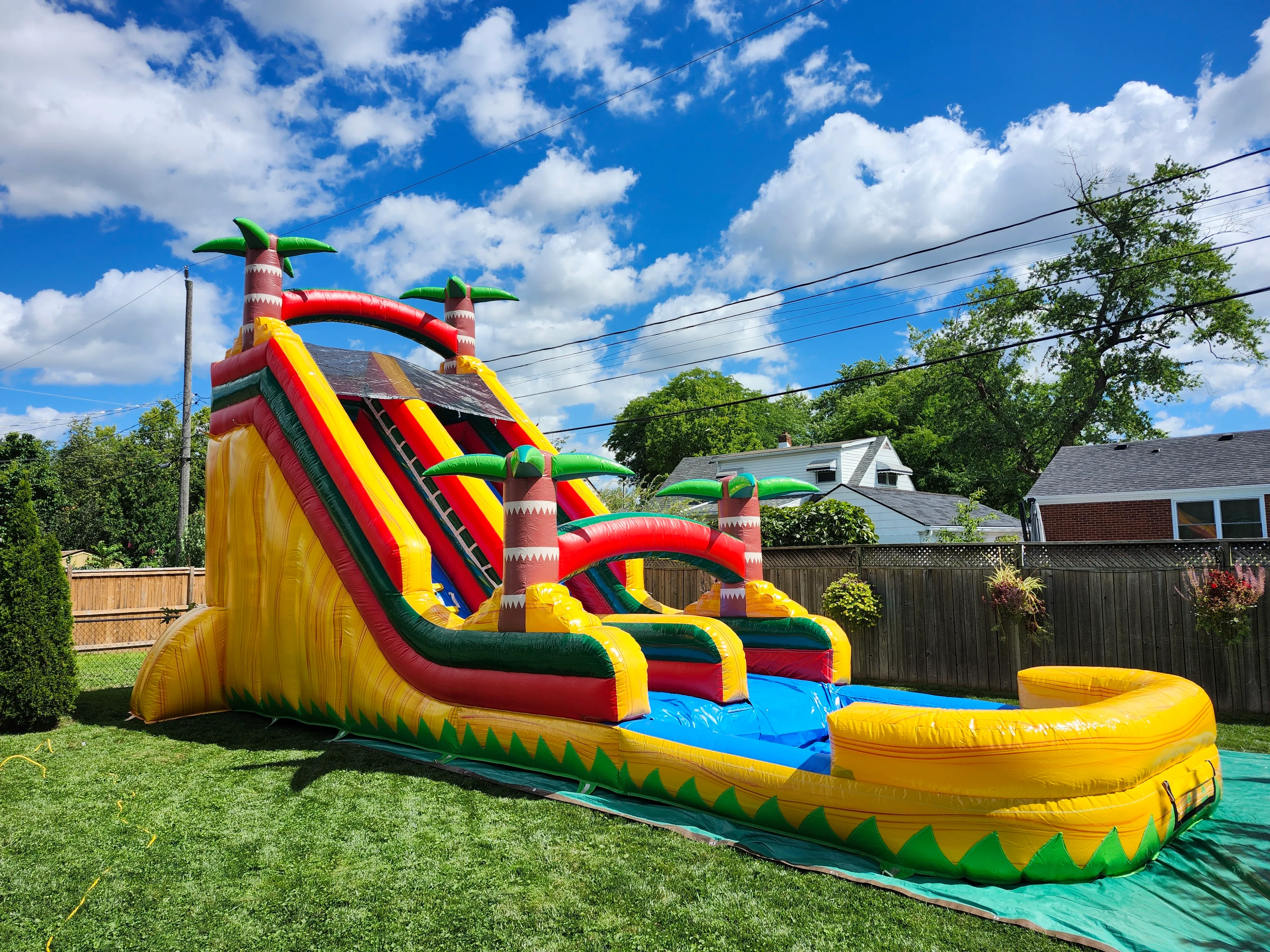 Giant Palm Beach Waterslide