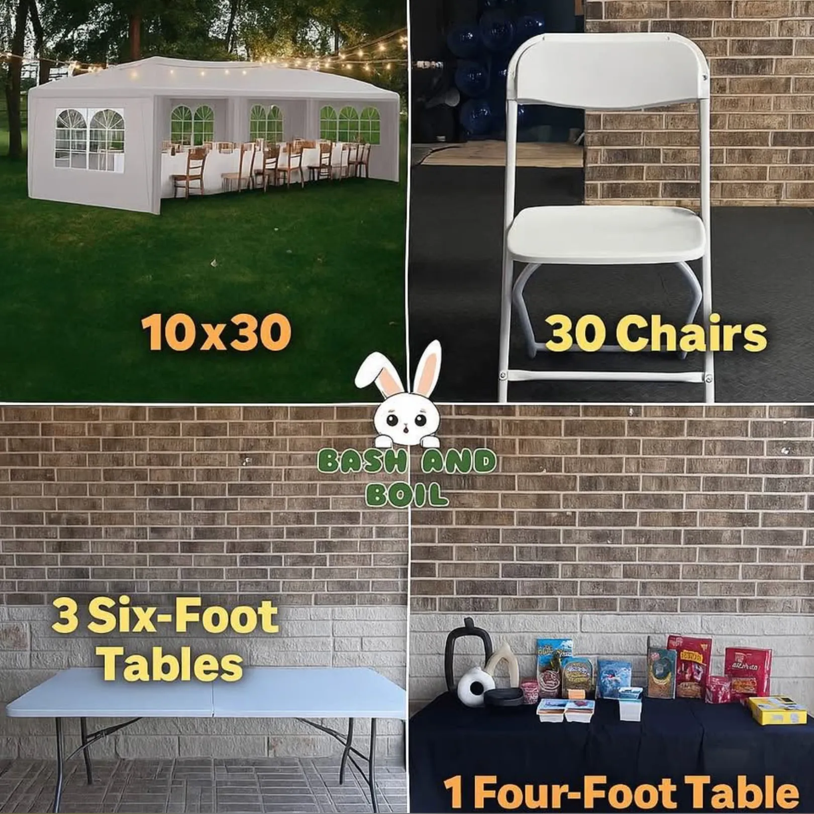 Bash & Boil Party Rental – VALUE PACKAGE! Only $200 Flat!