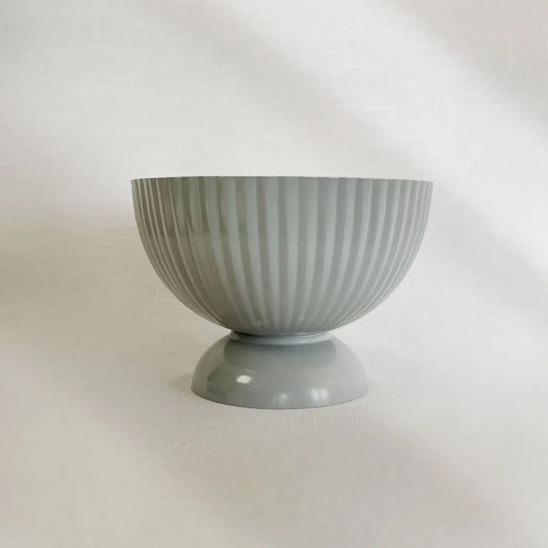 Grey Footed Vase Large