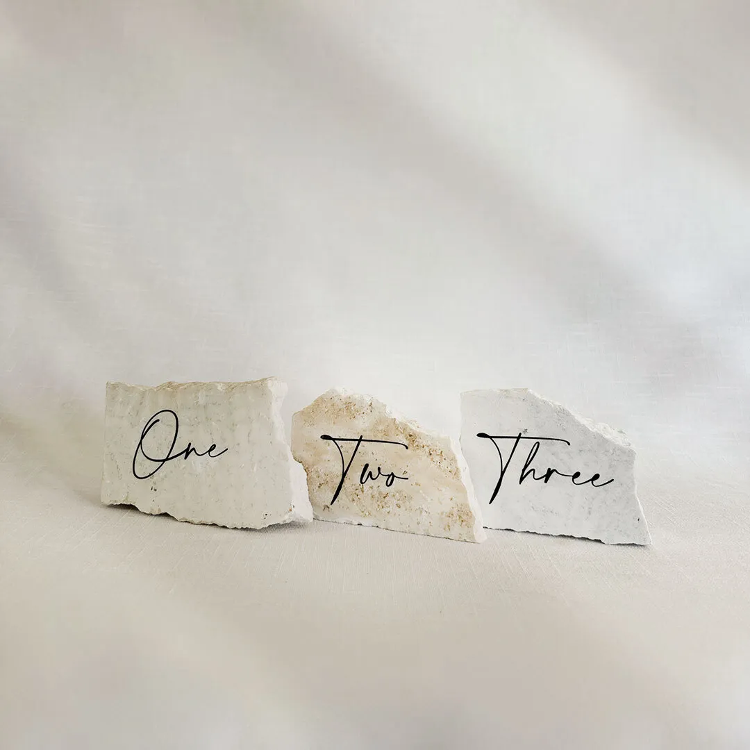 Table Numbers Stone (1-12)