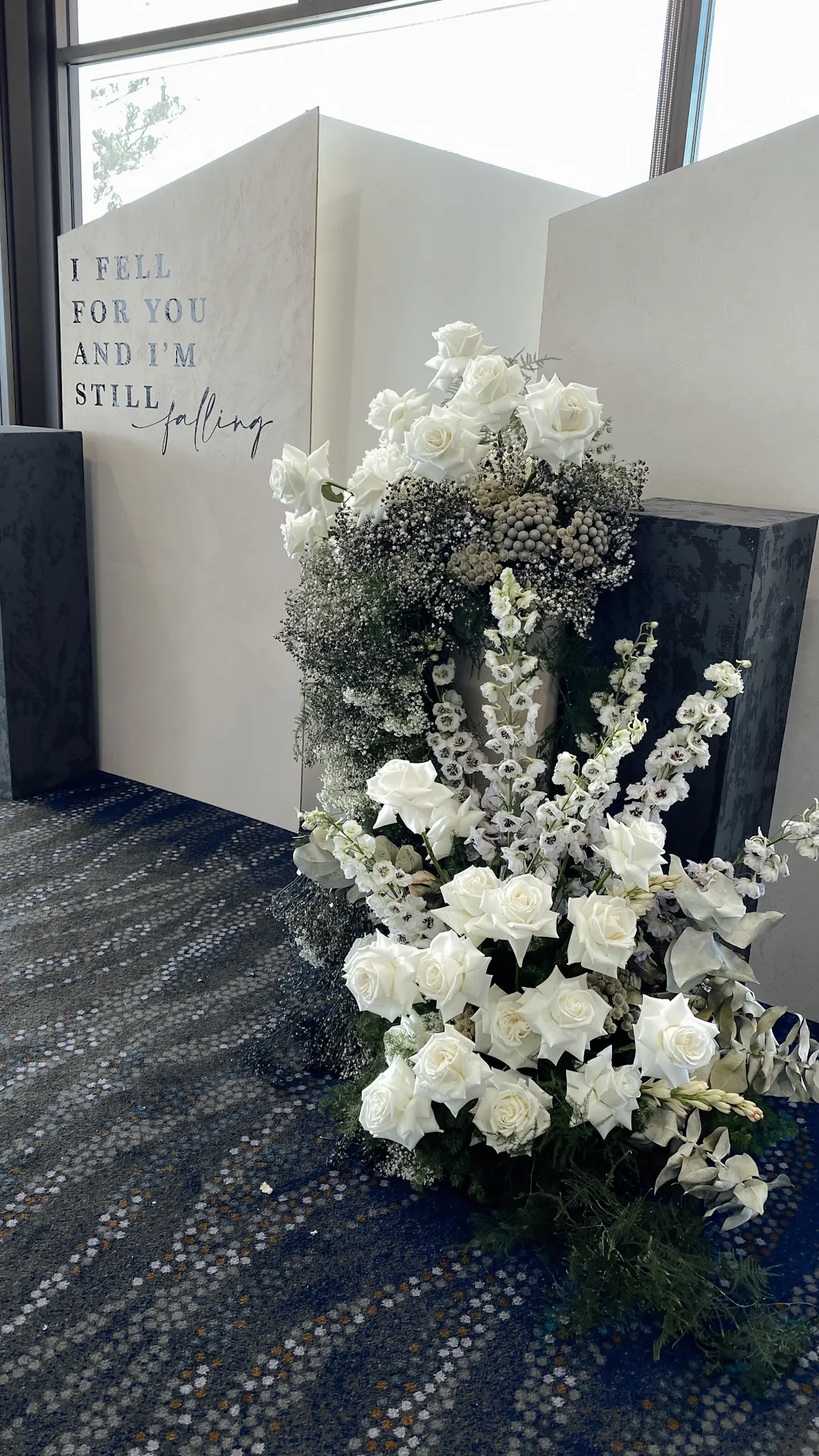 Textured Black Plinths