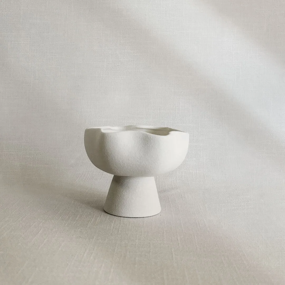 Wave Pedestal Vase Small