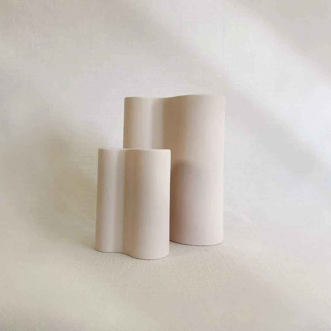 Ripple Vase Blush Pink