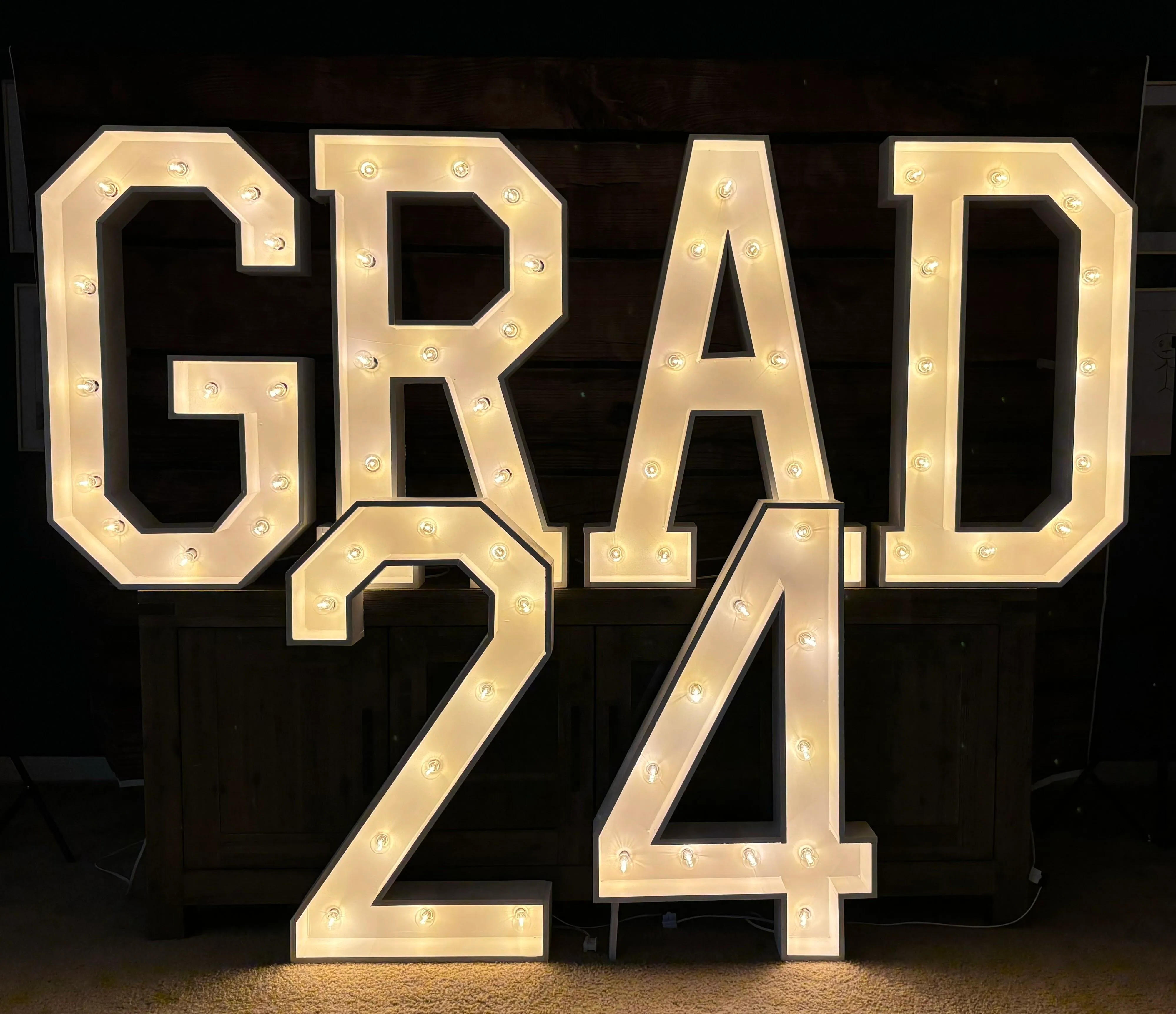 GRAD 24 Marquee Letters 36in Package
