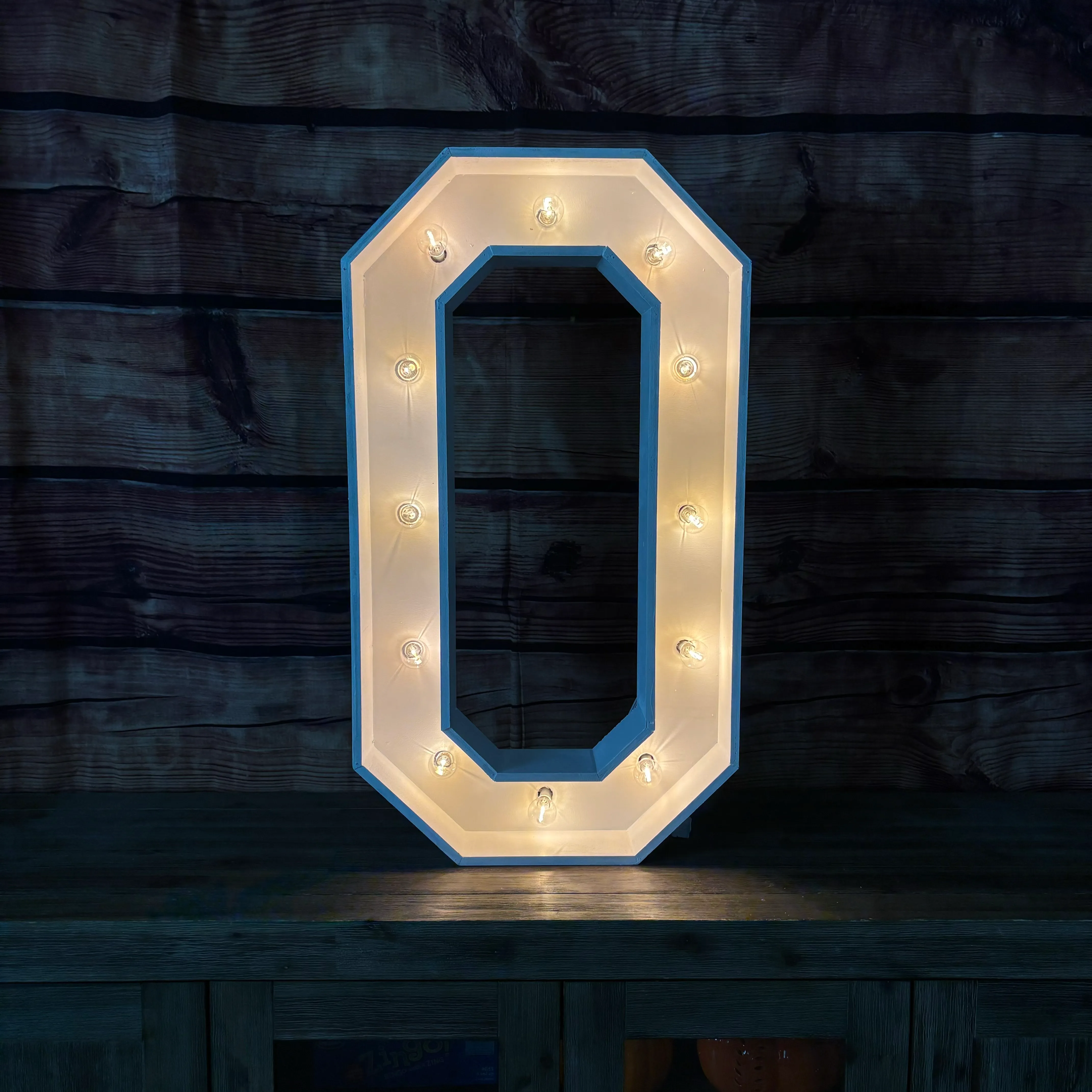 36in Marquee Lighted Number 0