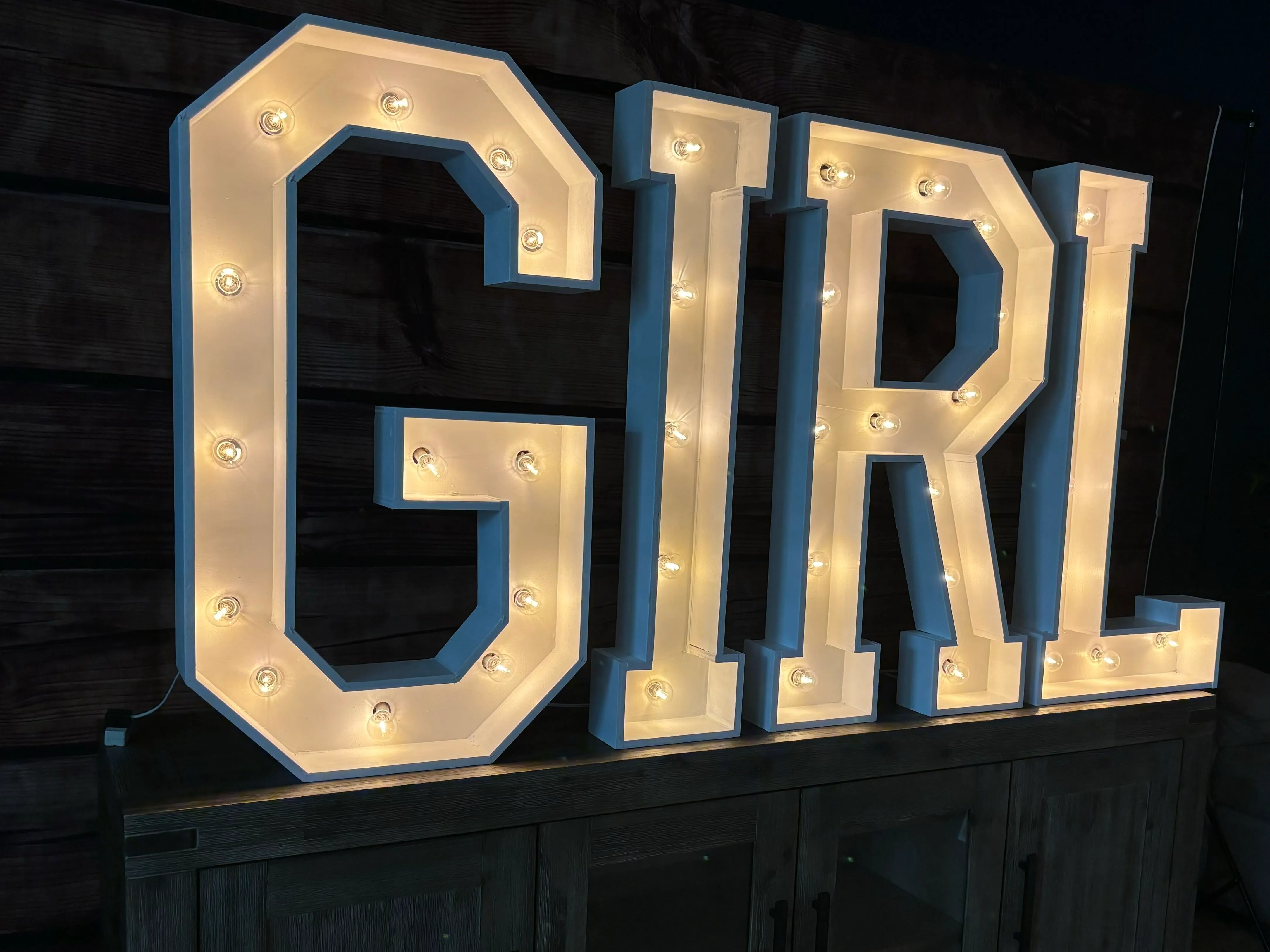 GIRL Marquee Letters 36in Package