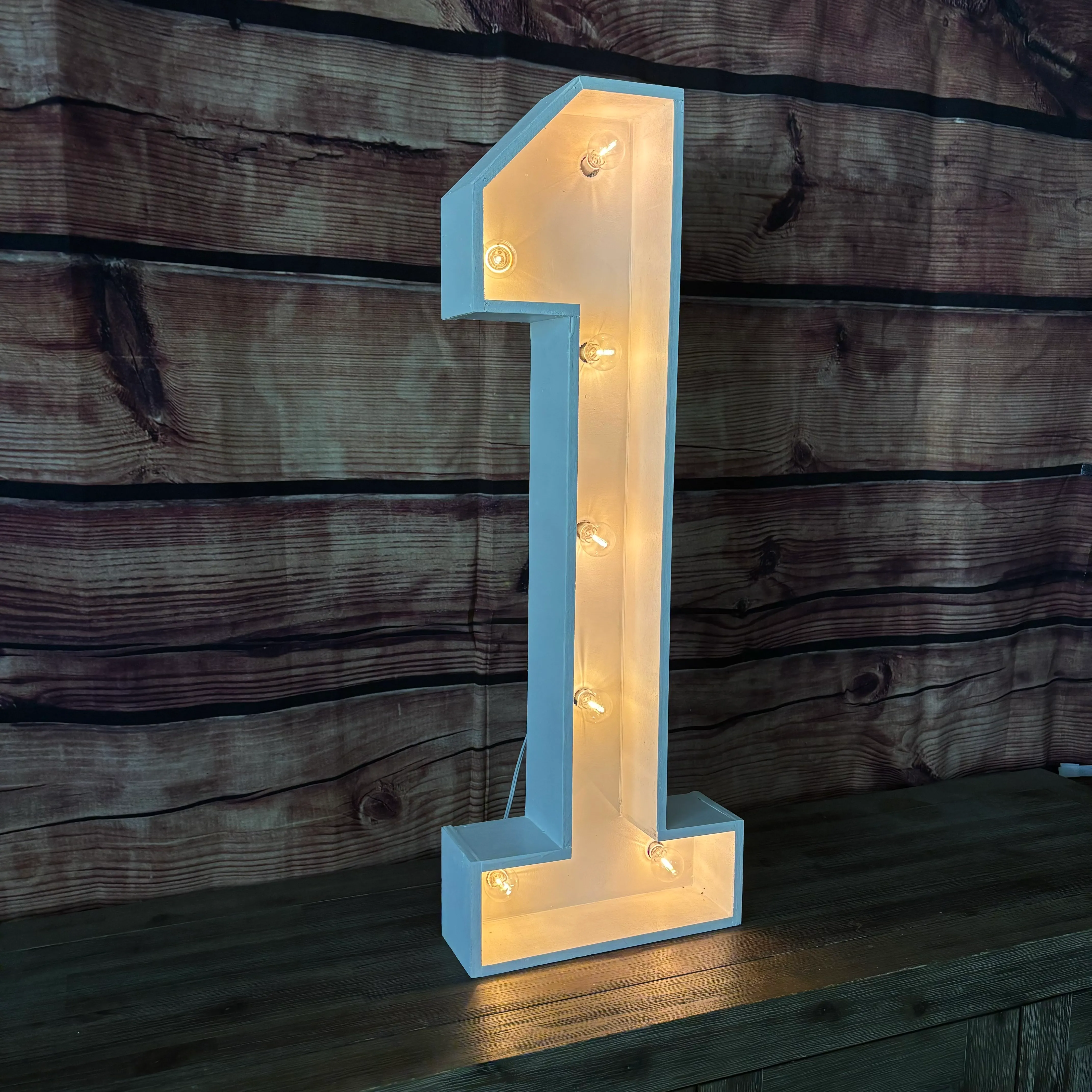 36in Marquee Lighted Number 1