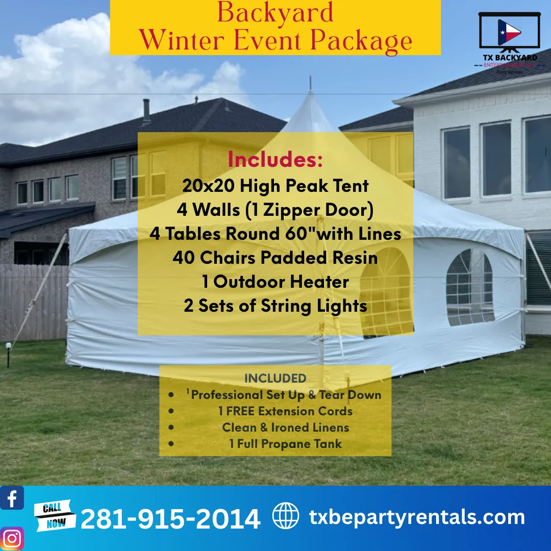 Backyard Winter Event Tent Package