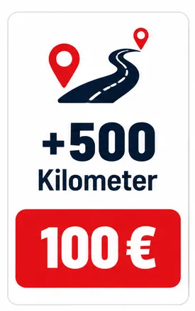 +500 km zu 100 €