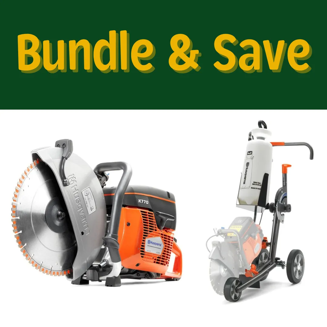 Demolition Saw Petrol Husqvarna K770 & Trolley Bundle
