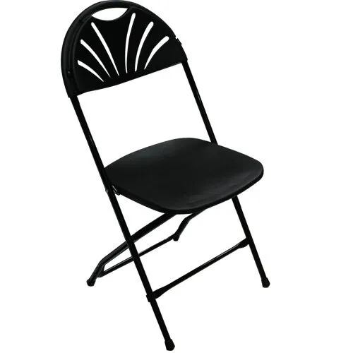 Black Fan Back Chair