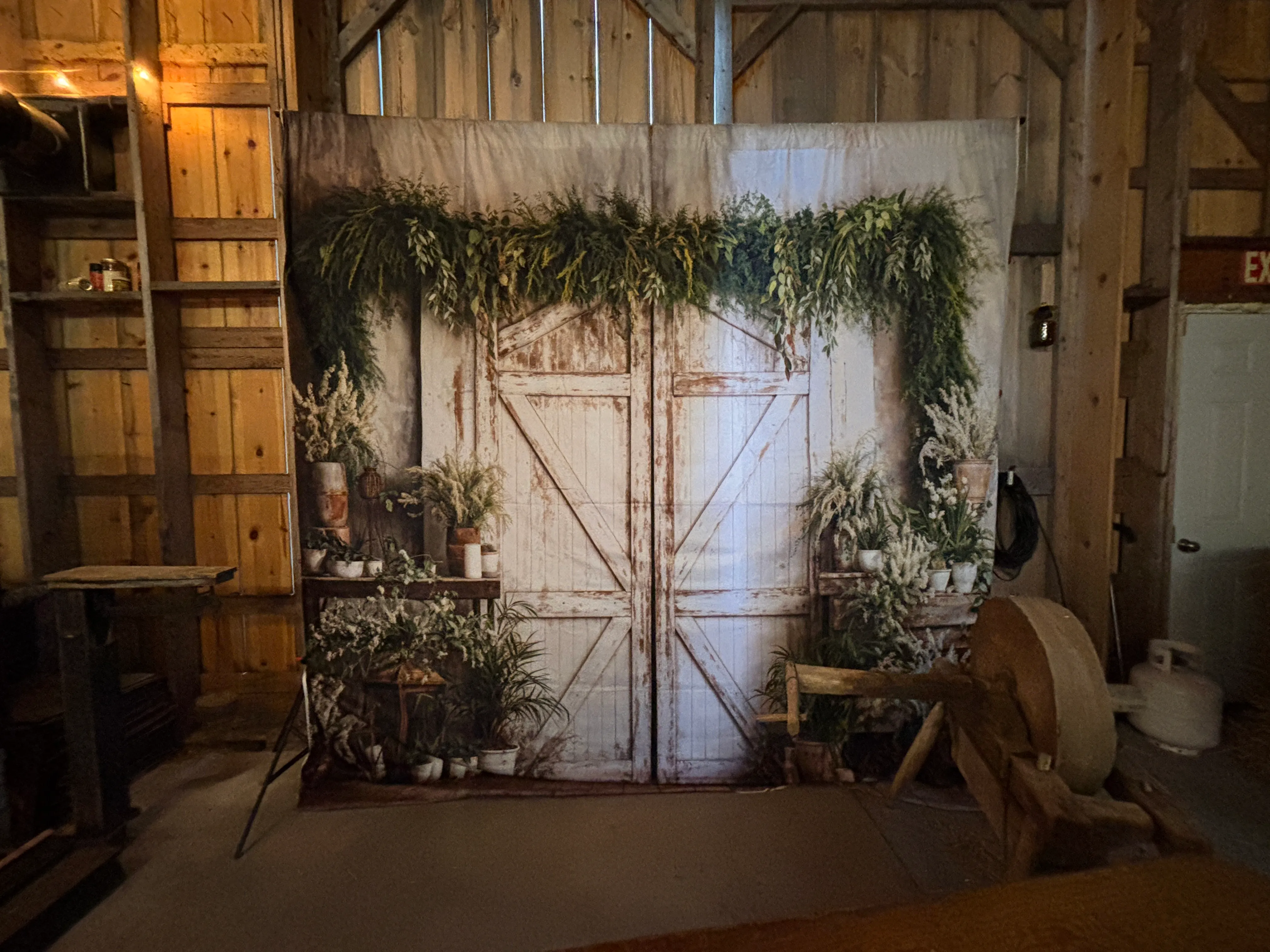 Barn Door Photo Backdrop