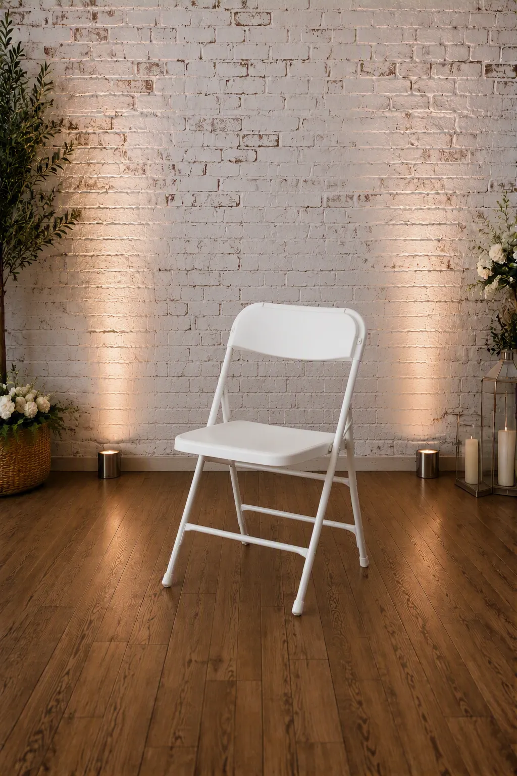 White Folding Chair 