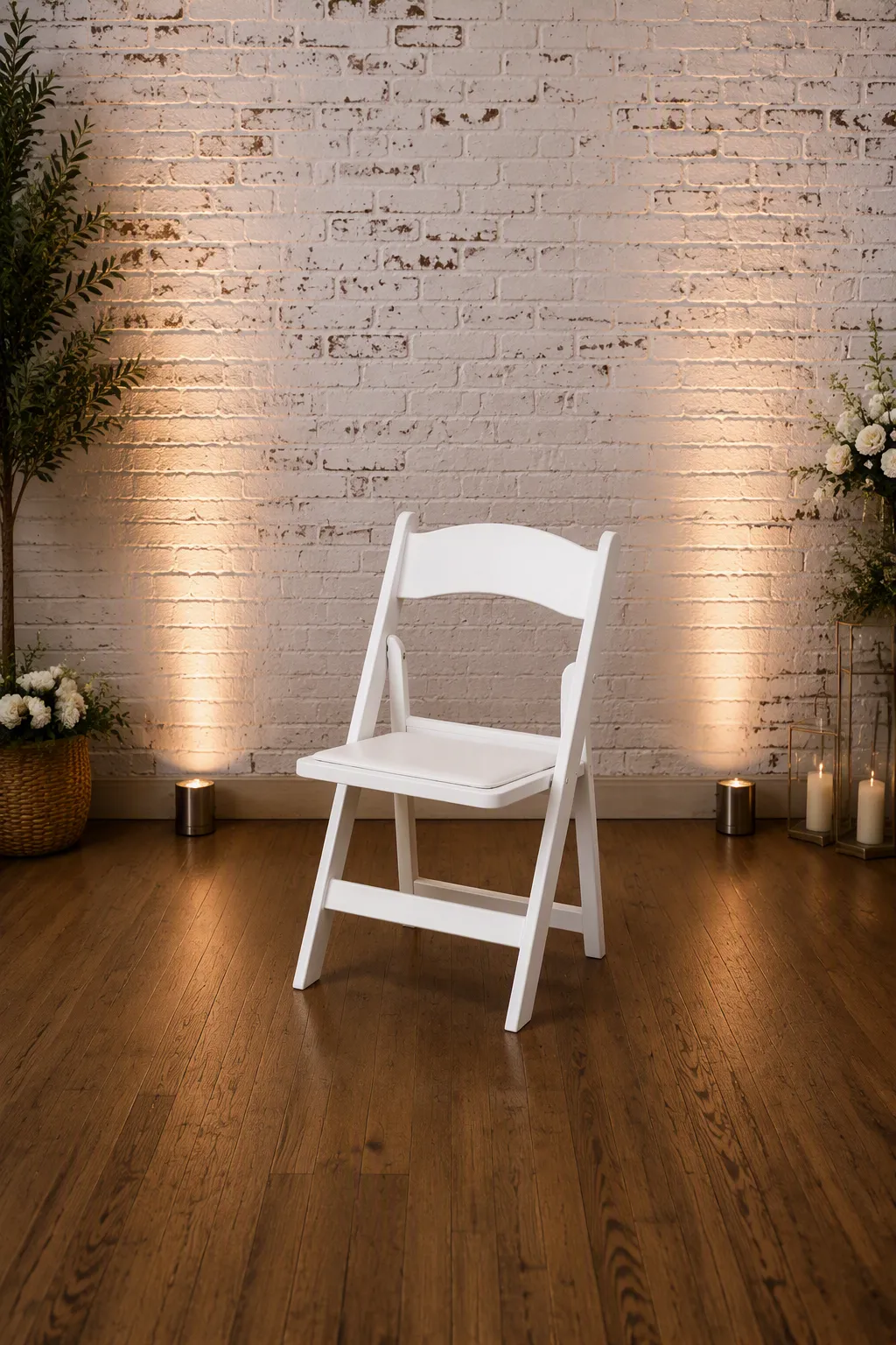 White Resin Chair 