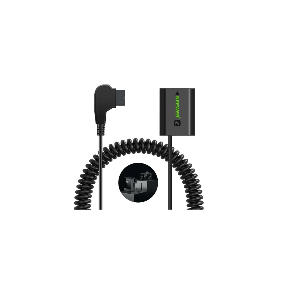 NEEWER D Tap to NP-FZ100 Dummy Battery with Cable for V Mount Battery