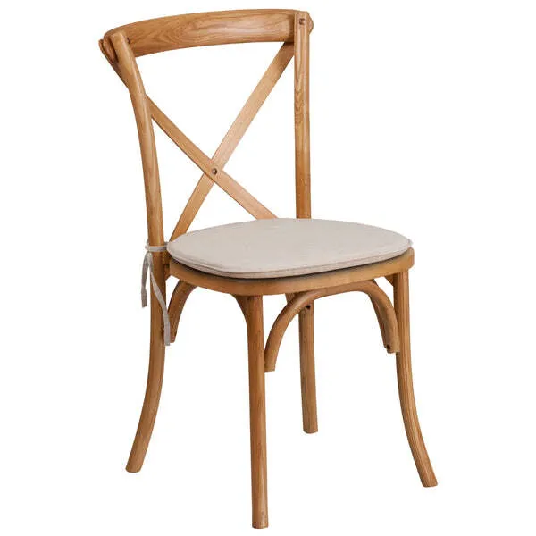 Wooden Oak Cross Back Chair