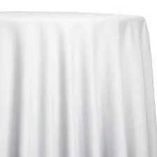 White Poly Poplin Linens