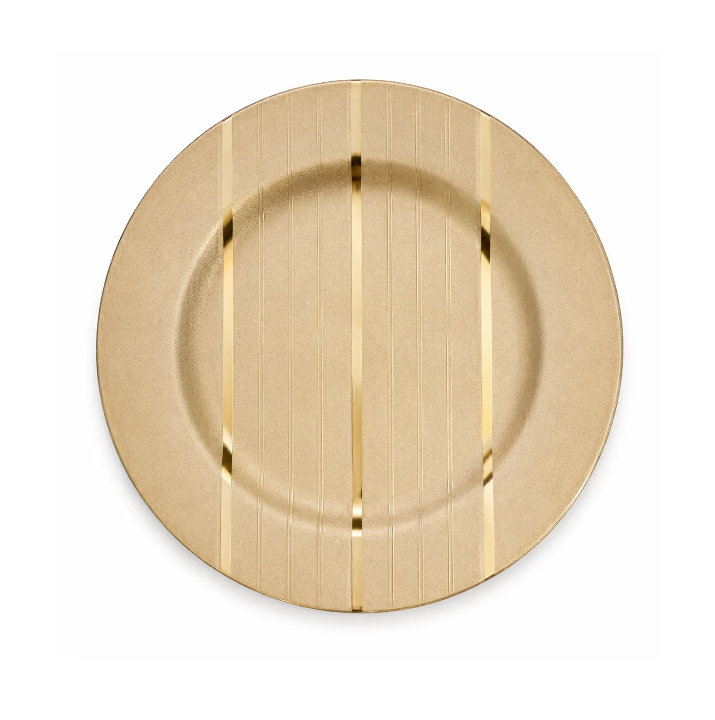 Acrylic Gold Textured Charger Plate