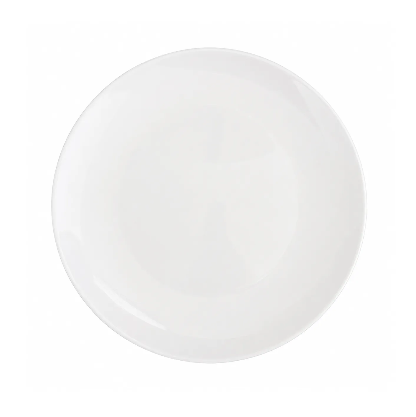 Modern White Coupe Porcelain Charger