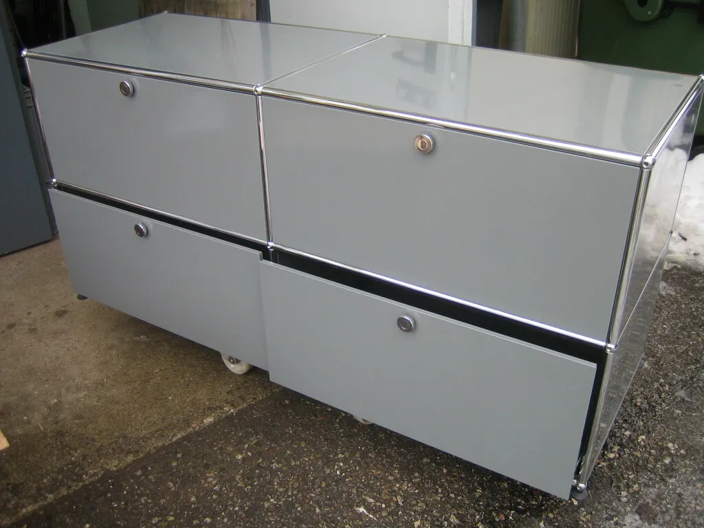 USM Haller Sideboard 2h2br 50cm tief weiss mit oder ohne Klappen